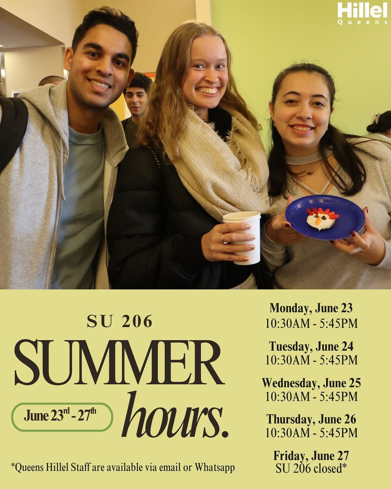 The SU 206 schedule for this week! Happy last full week of June 🌈