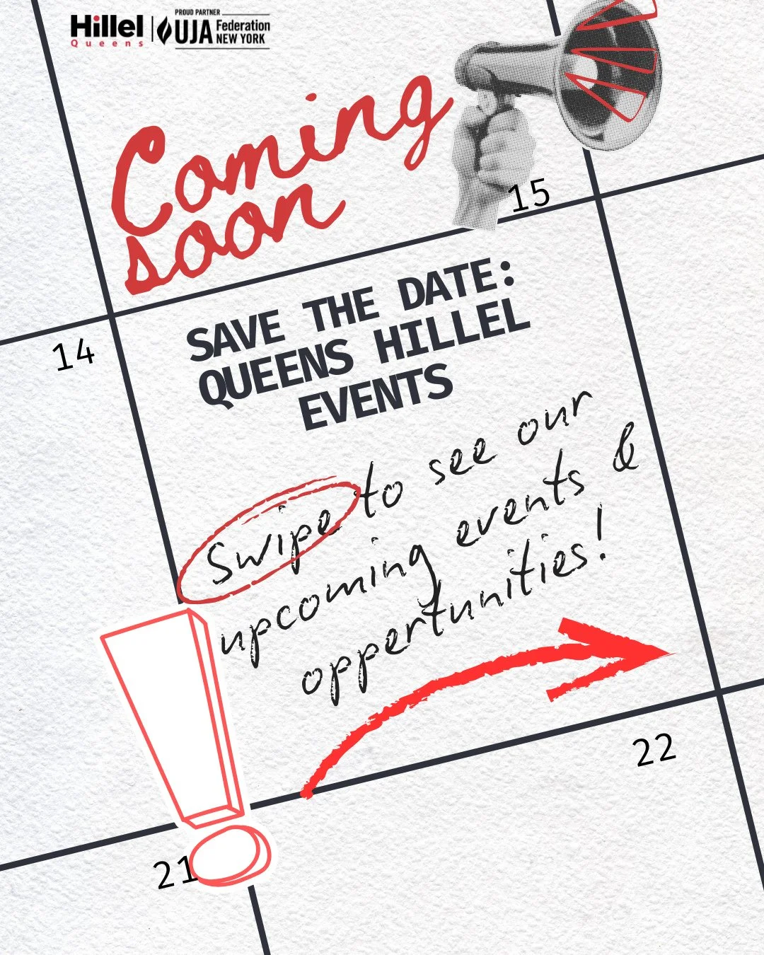 Mark your calendars 📅 @queens_hillel has got all the events for the fall/winter holidays 🍁❄️ Swipe to check them out and sign up through the link in bio.⁠
⁠
🍽 Breaking Bread, Building Bonds⁠
🗓 Wednesday, Dec 3⁠
⏰ 4:00&ndash;6:00 PM⁠
📍 QC Dining 