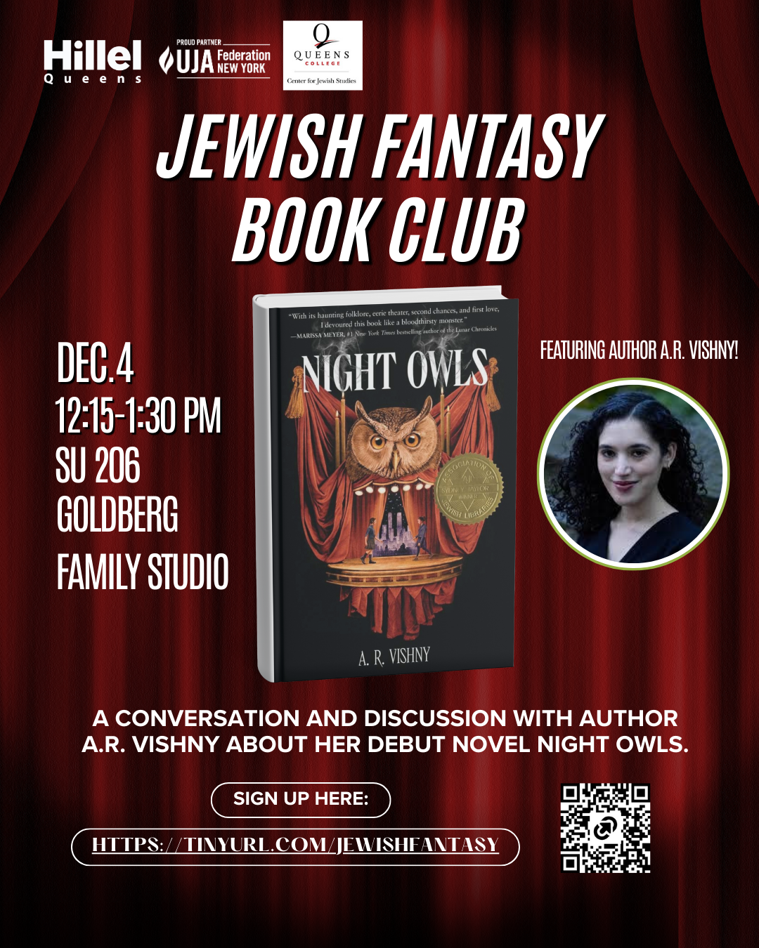 Jewish Fantasy Book Club: Featuring Author A.R. Vishny