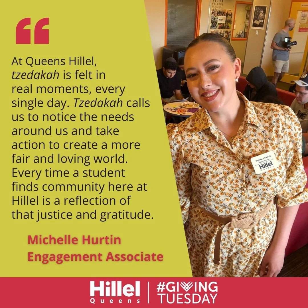 Gratitude is at the &hearts;️ of everything we do at Queens Hillel. Today on #GivingTuesday, we&rsquo;re supporting the next generation of Jewish leaders and the generosity that sustains them. Every dollar makes a difference! Donate now! queenshillel