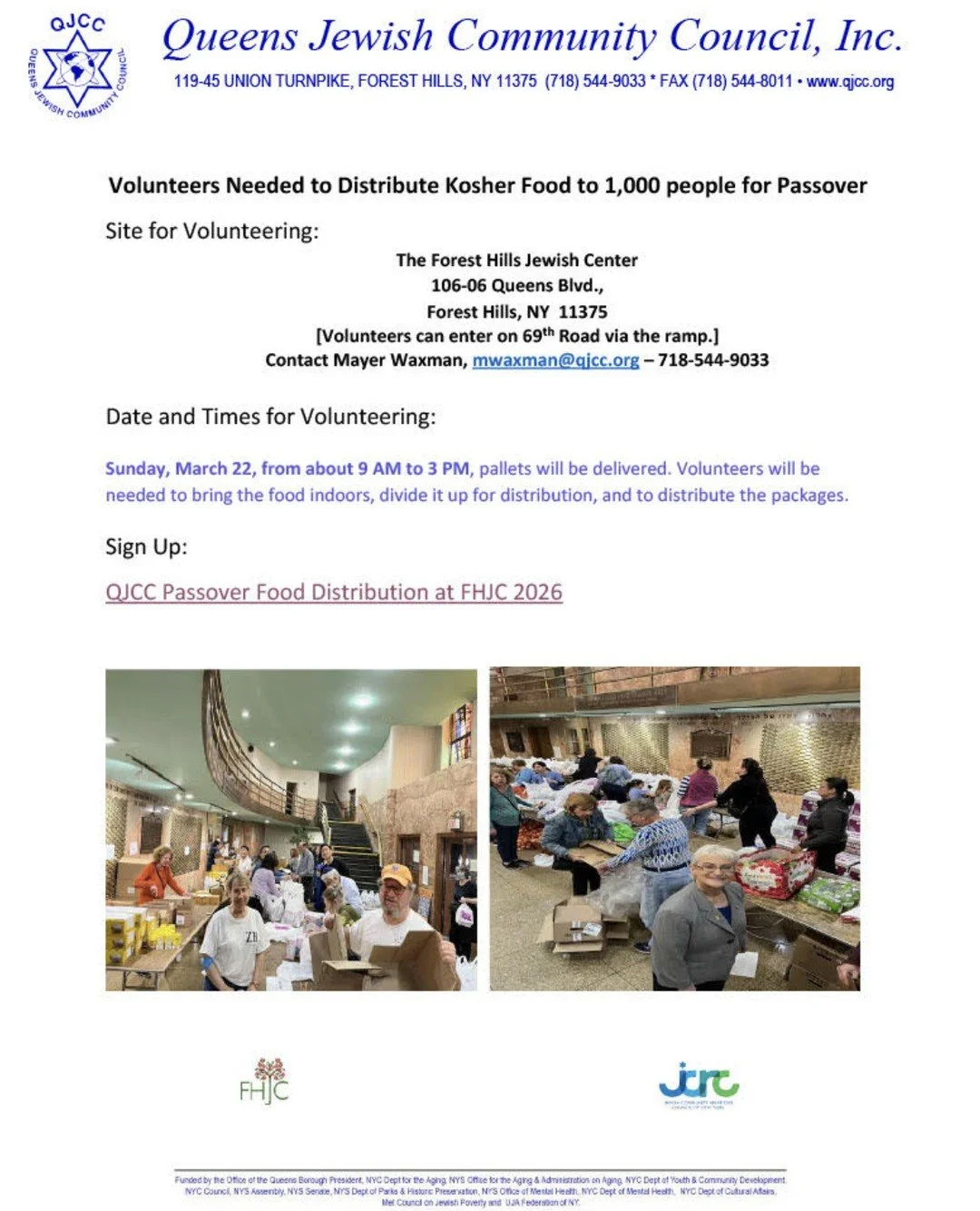 Give back to the community before Passover ✨Join the effort to help distribute kosher food to 1,000 community members in need. Every volunteer makes a difference! 💙⁠
⁠
Sign up through the link: https://docs.google.com/forms/d/e/1FAIpQLSdqzRrVGQAn6Fm