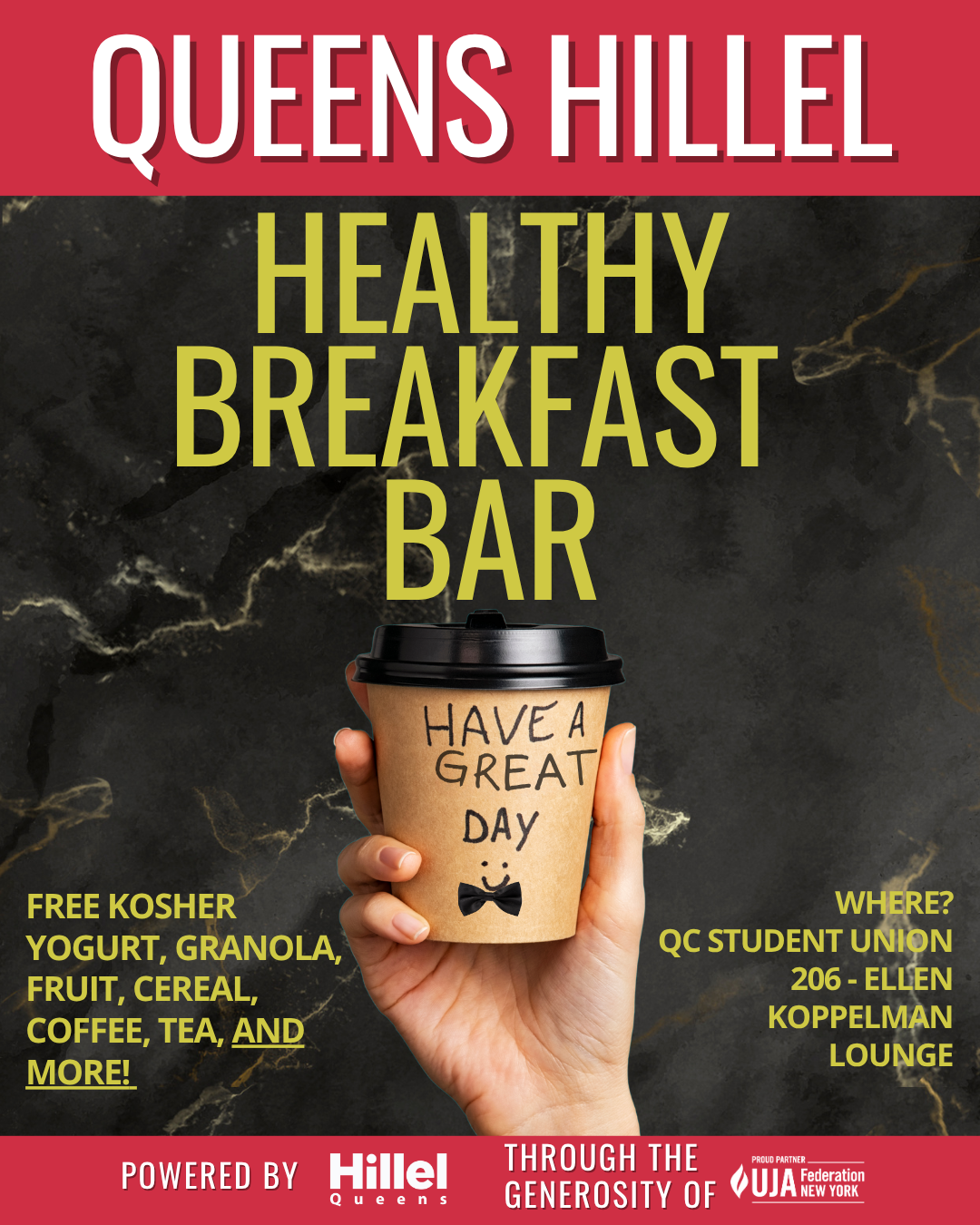 Queens Hillel Healthy Breakfast Bar
