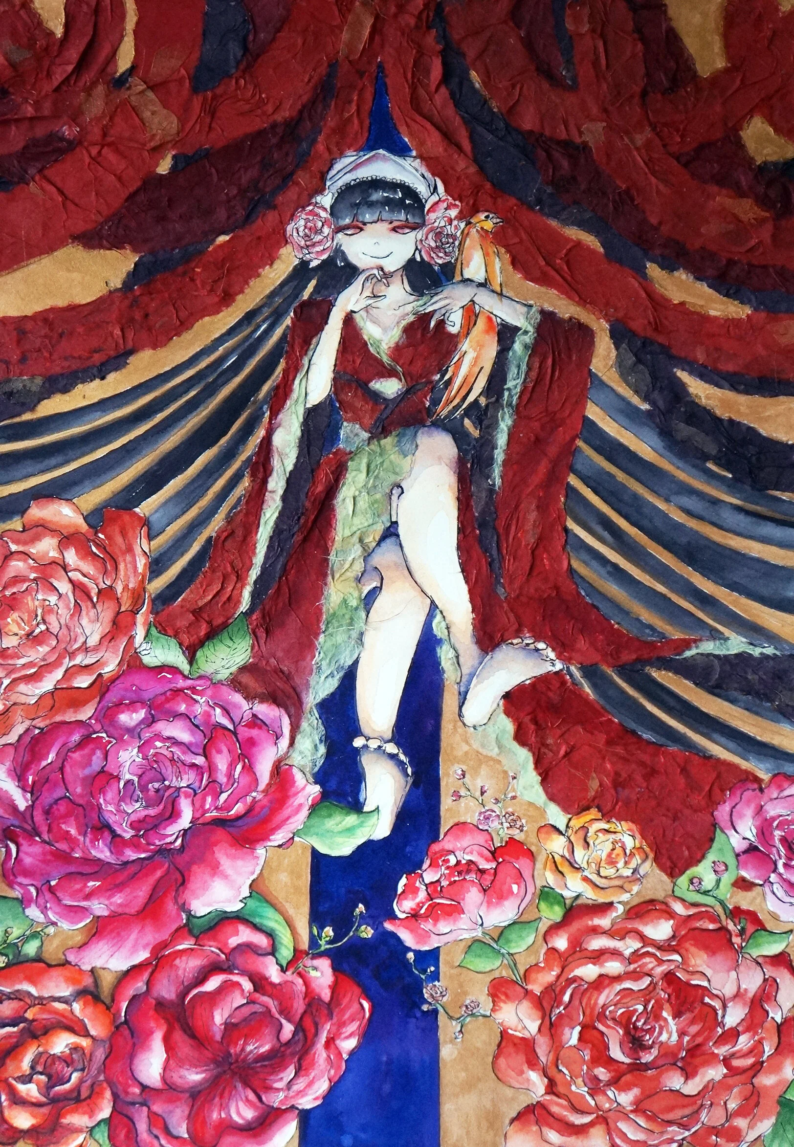 Righteously Beautiful (2018), 15" x 22", Watercolor on Paper, SOLD