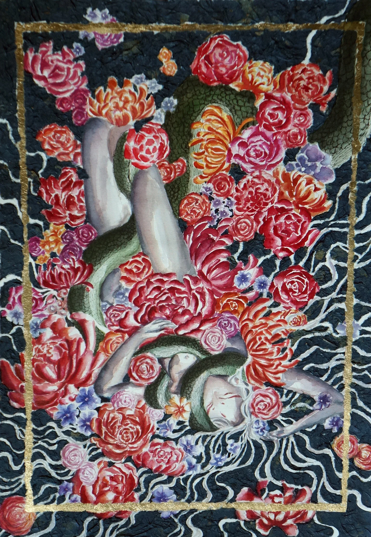 Sweet Dream (2018), 15" x 22", Mixed Media on Paper, $1,500