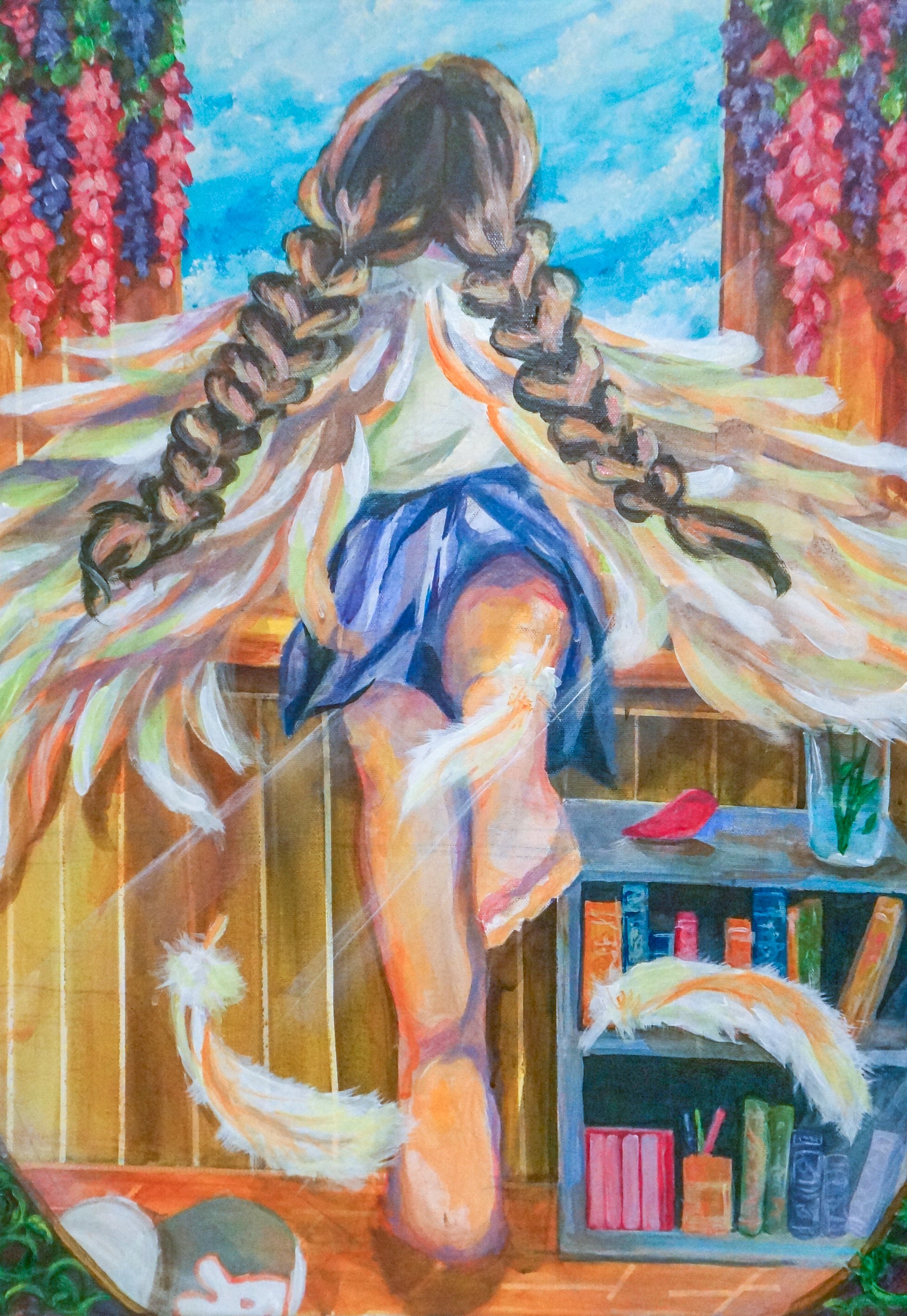 Illusion of Freedom (2024), acrylic on canvas