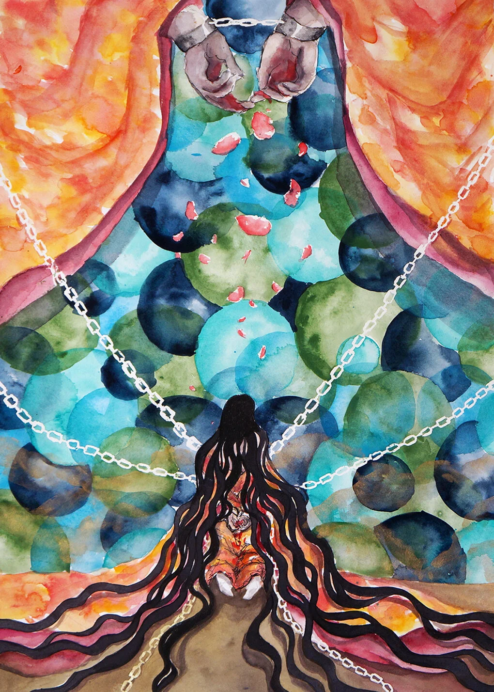 Grand Debut (2017), 15" x 22", Watercolor on Paper, $1,050