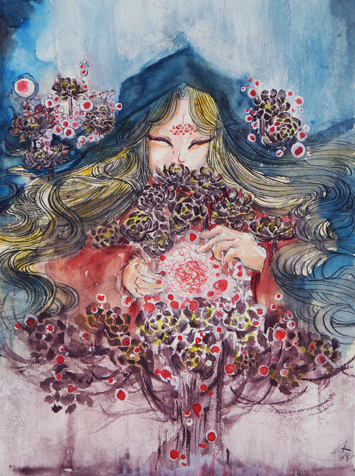 The Black Witch (2017), 11x15
Mixed Media on Paper