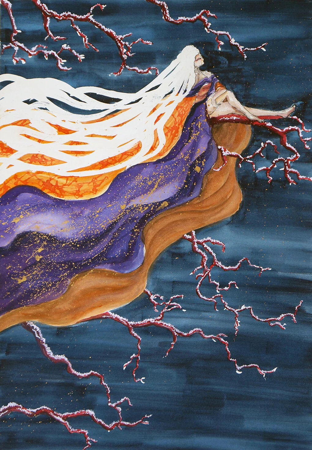 At Rest (2017), 15" x 22", Watercolor on Paper, $1,050