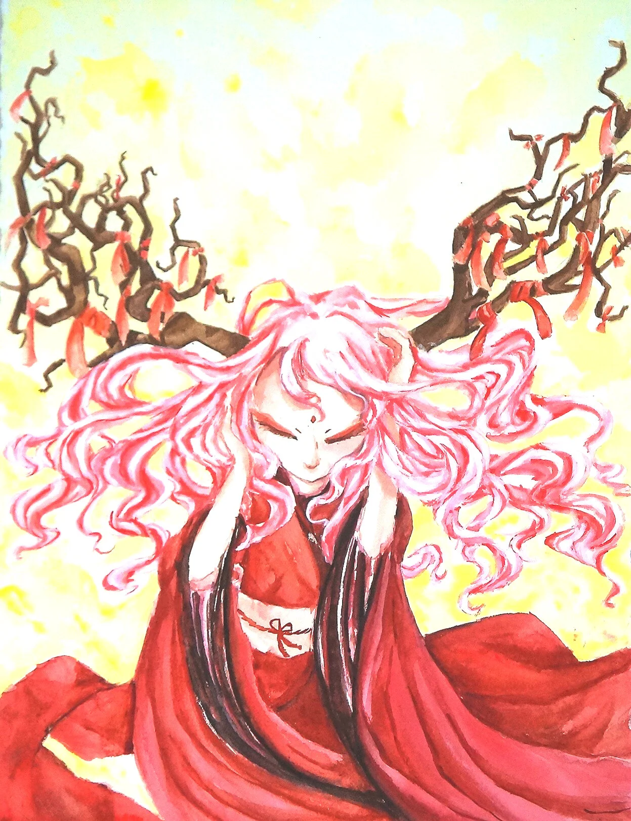 Wish Upon (2017), 11" x 15", Watercolor on Paper, SOLD