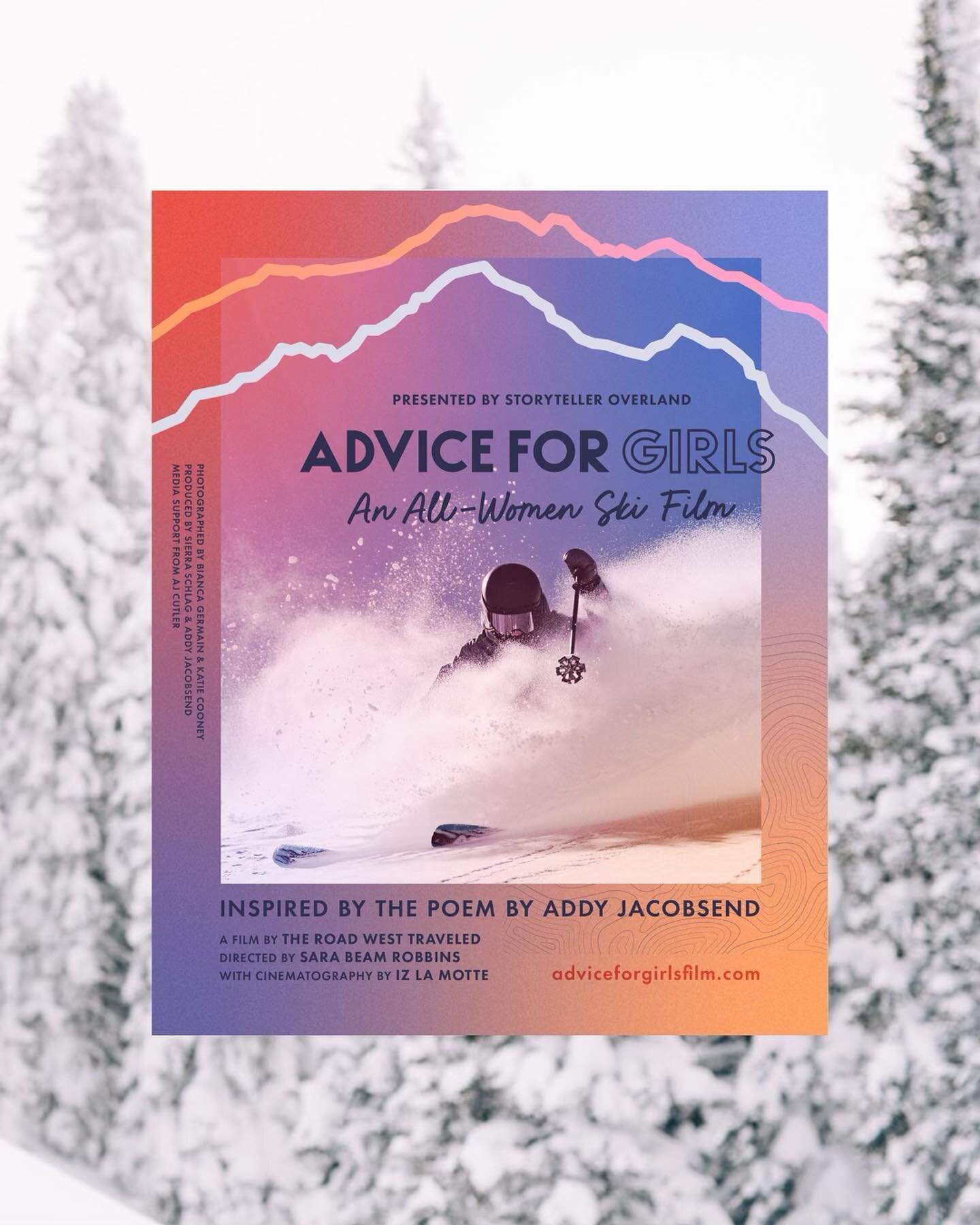 Our first set of tickets for&nbsp;@advice4girls_film&nbsp;is LIVE this morning! Swipe for details, then head to adviceforgirlsfilm.com/tour to snag your tickets! 

Thank you for sharing your excitement about the film&rsquo;s poster &ndash;&nbsp;it&rs