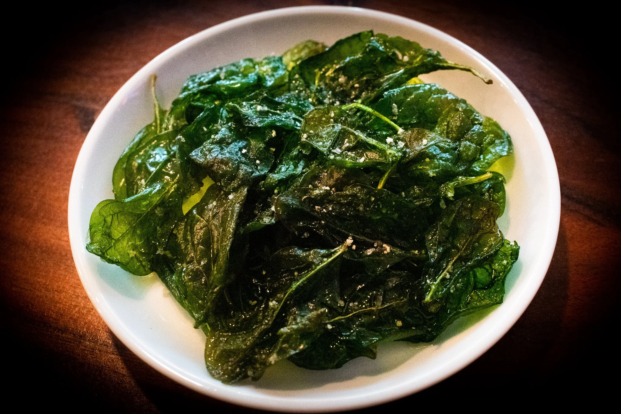 Flash Fried Spinach & Herbs