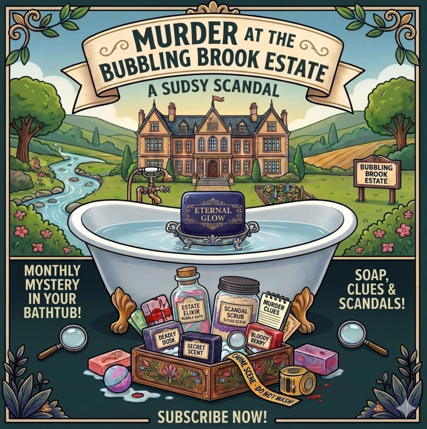 Murder Mystery Bubble Box