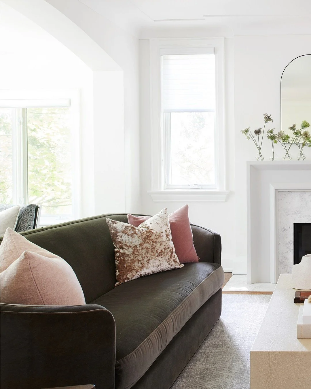 I remember when we were talking about this living room&hellip; they kept coming back to one thing. They just wanted it to feel comfortable. Not overly styled, not something you feel like you have to keep up with, just a space you kind of end up in wi