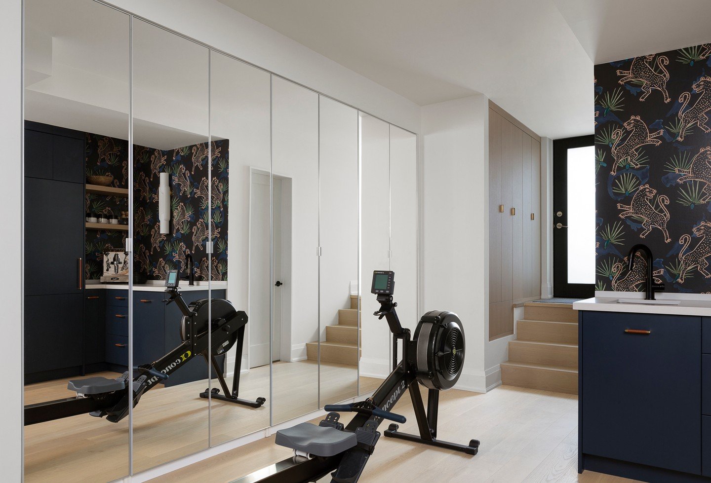 This space is a bit of a mix, and it shows how naturally different parts of your day can live in one place.

It&rsquo;s not a full gym. Not a full office. Not a lounge. But it handles all three effortlessly.

He&rsquo;s got space to move, a little ho