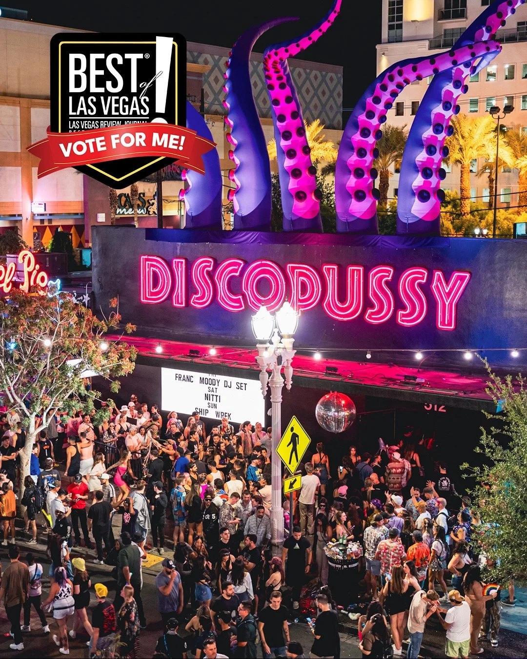 We&rsquo;re honored to be nominated for Best Nightclub in Best of Las Vegas (@thebestoflv) ✨🎉

Vote for us once a day from Aug 18 &ndash; Sept 11
🗳 Free to vote at VoteBOLV.com