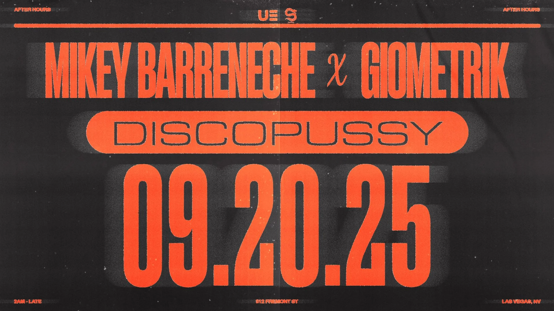 UNITY AFTERS w/ MIKEY BARRENECHE x GIOMETRIK