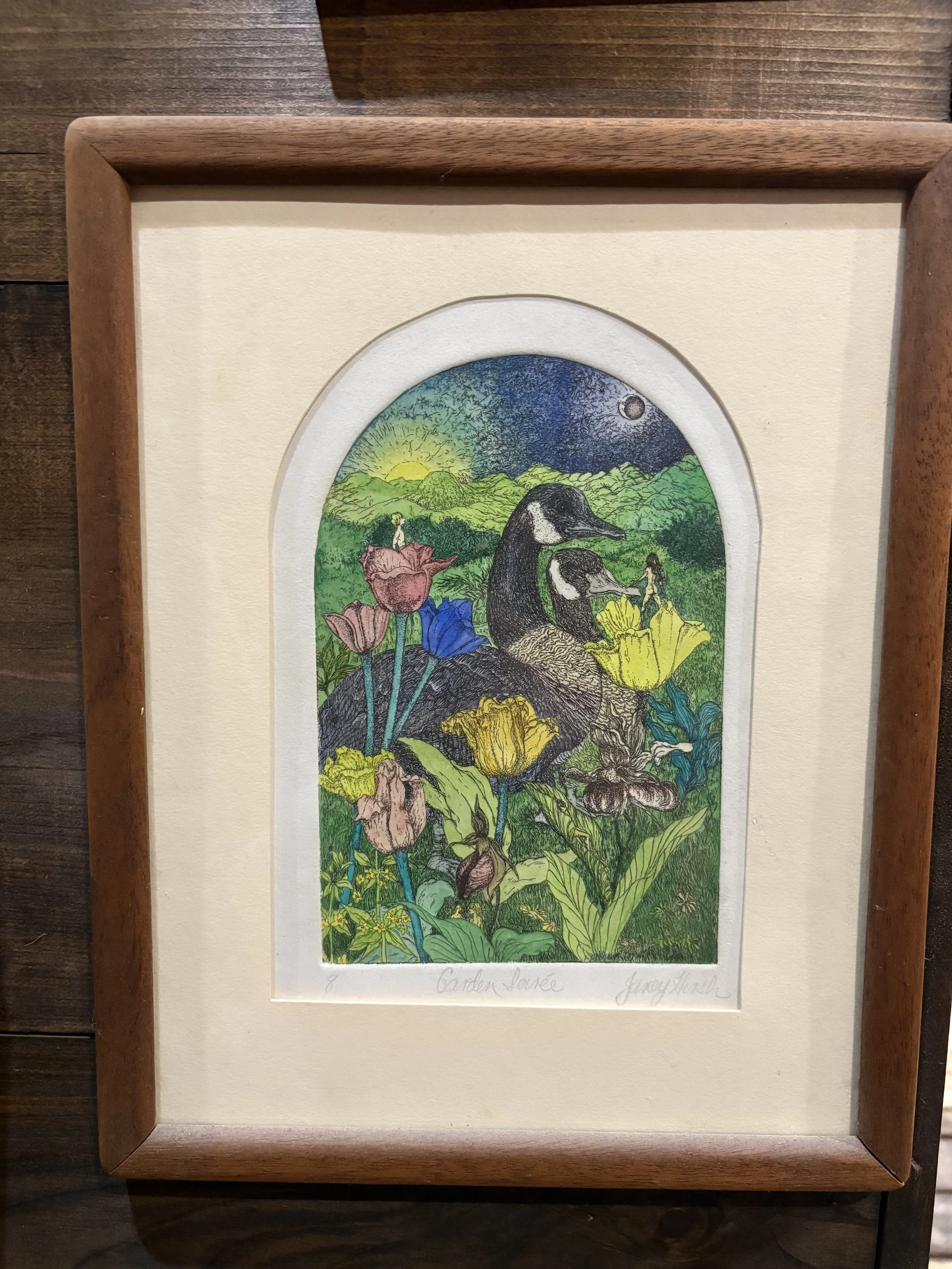 Serene Nature Scene Framed Art Print
