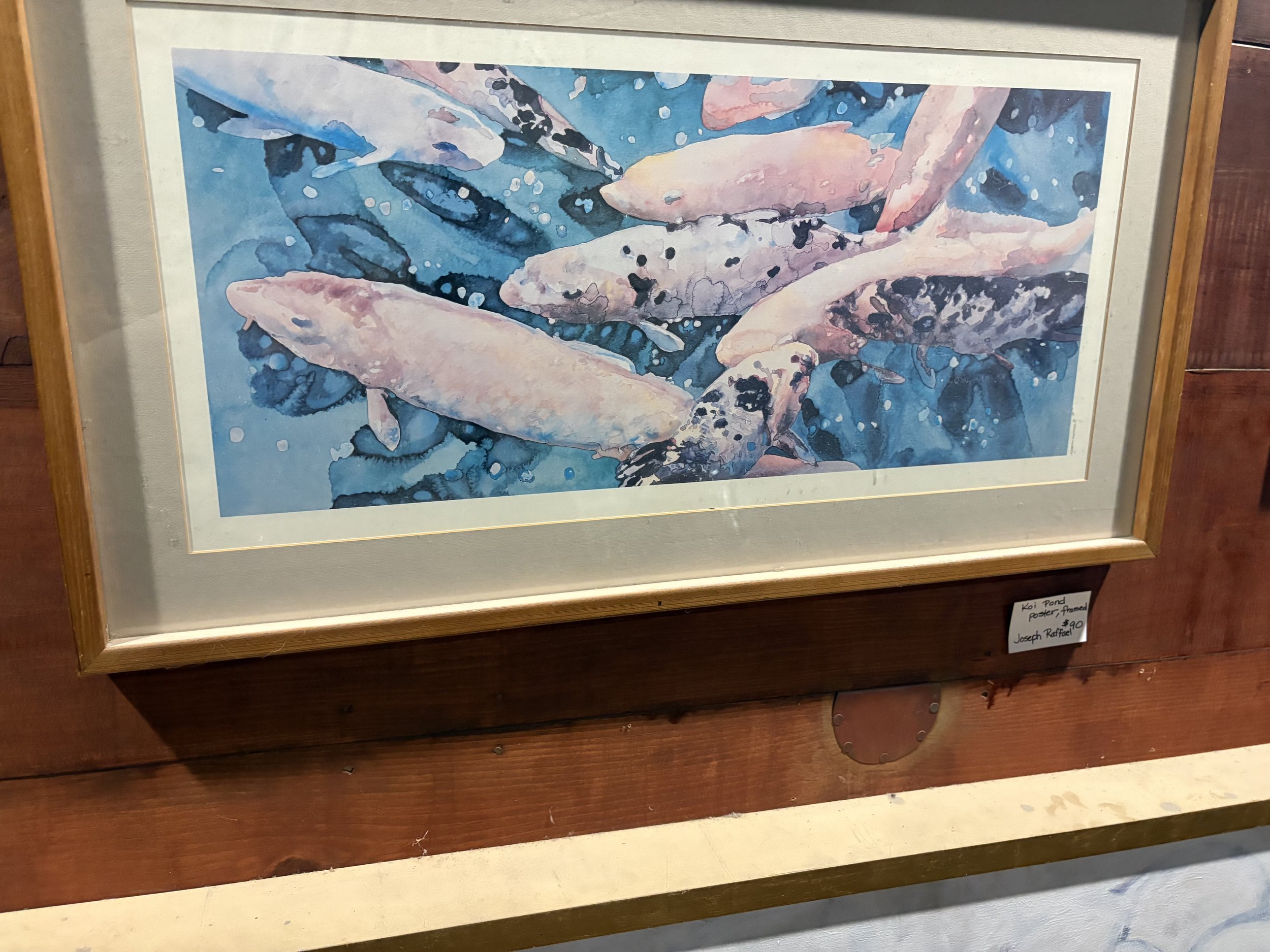 Koi Pond Watercolor Art Print