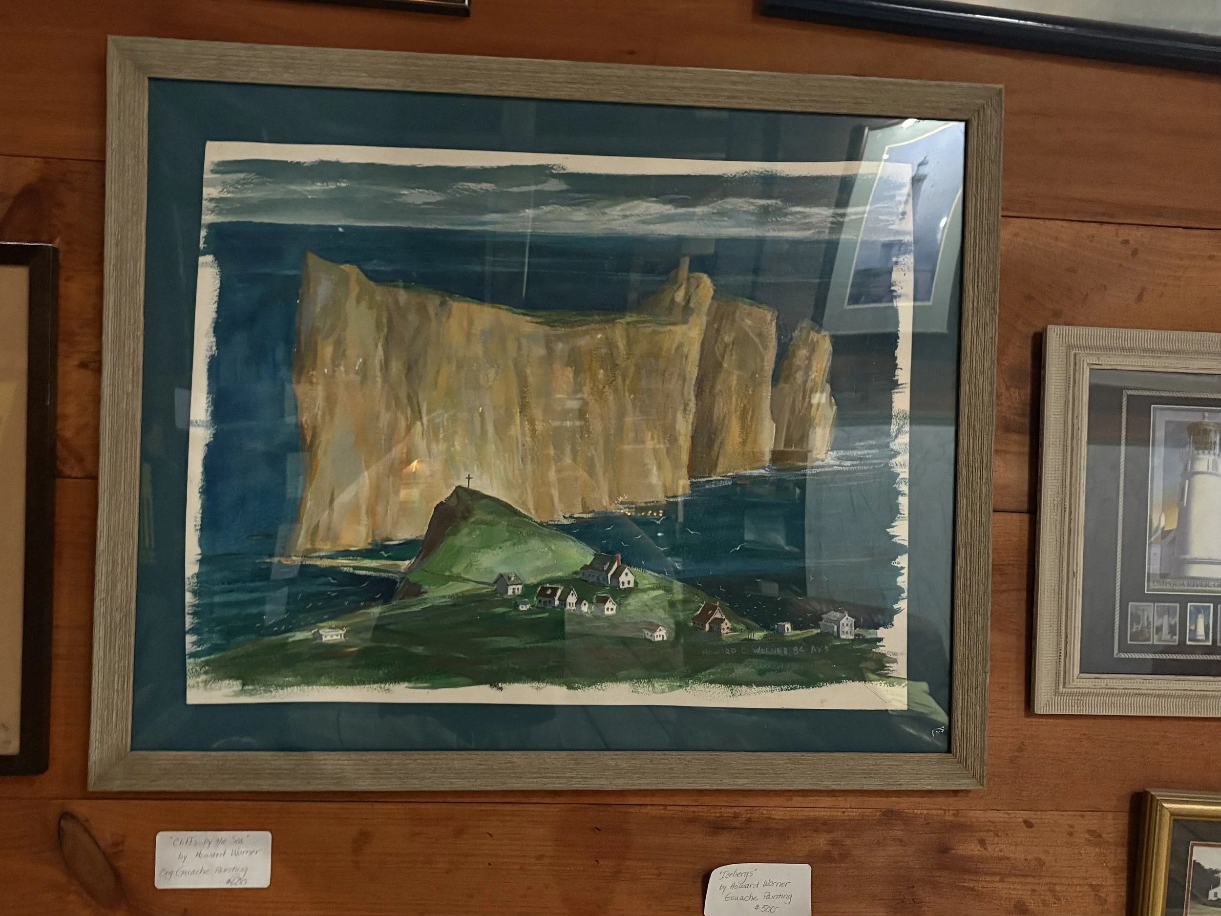 "Cliffs by the Sea" by Howard Worner - Coastal Art Print