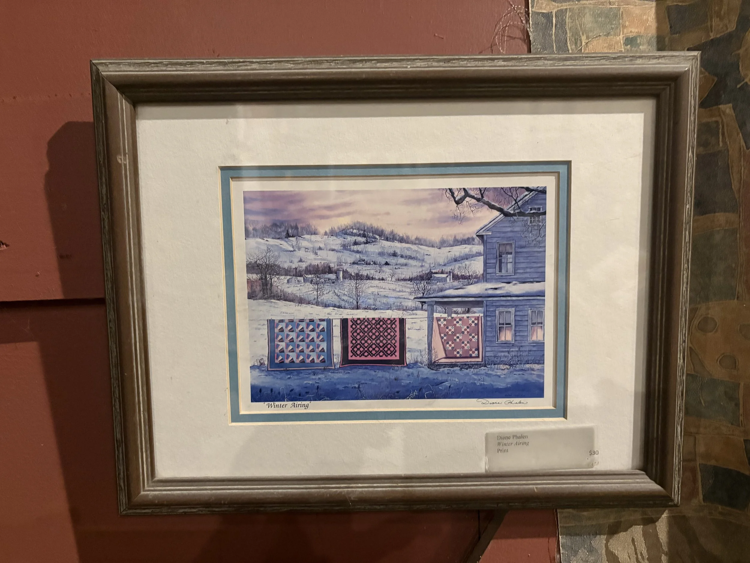 Diane Phalen 'Winter Airing' Framed Art Print