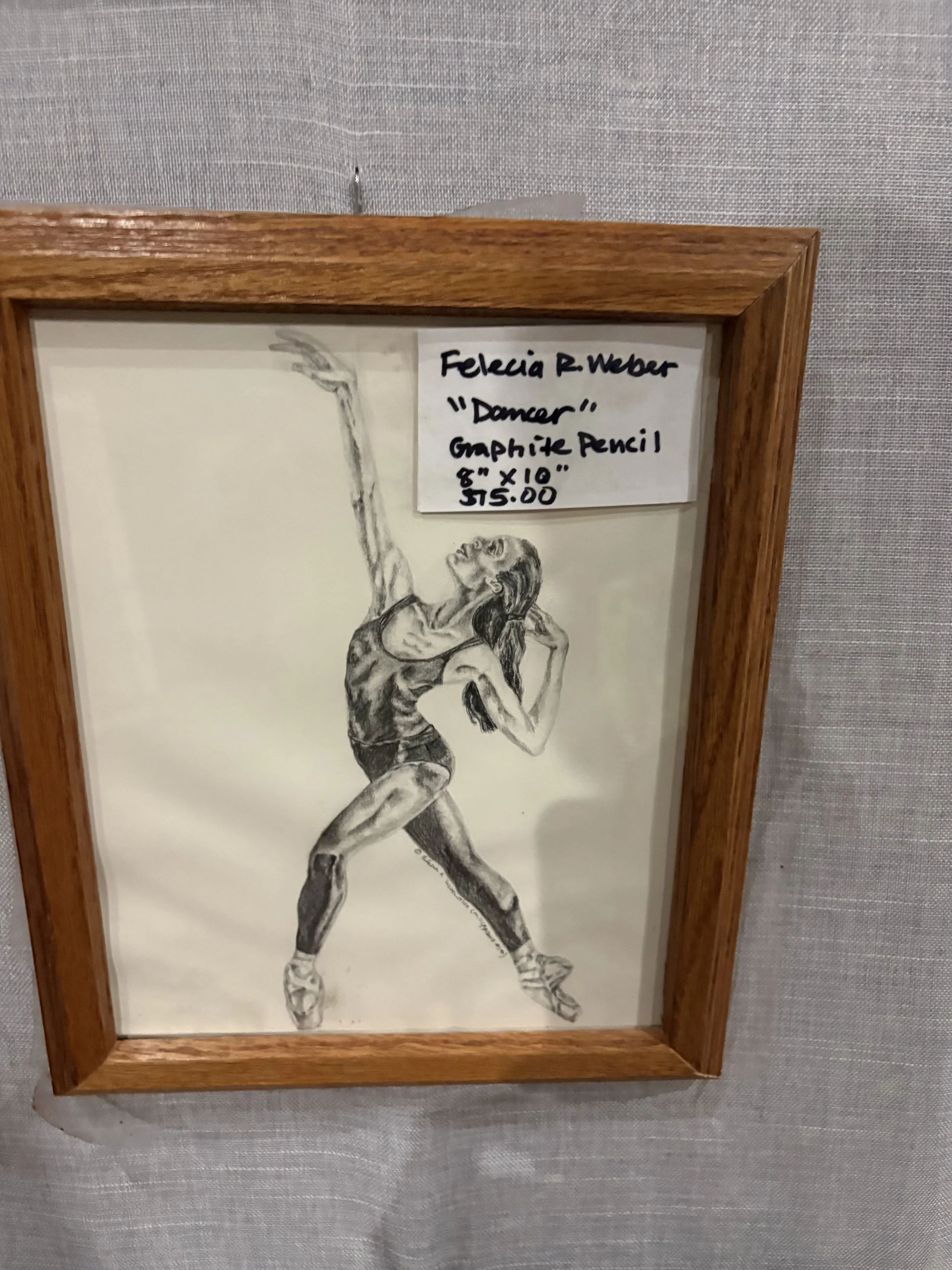 "Dancer" by Felecia R. Weber - Graphite Pencil Art
