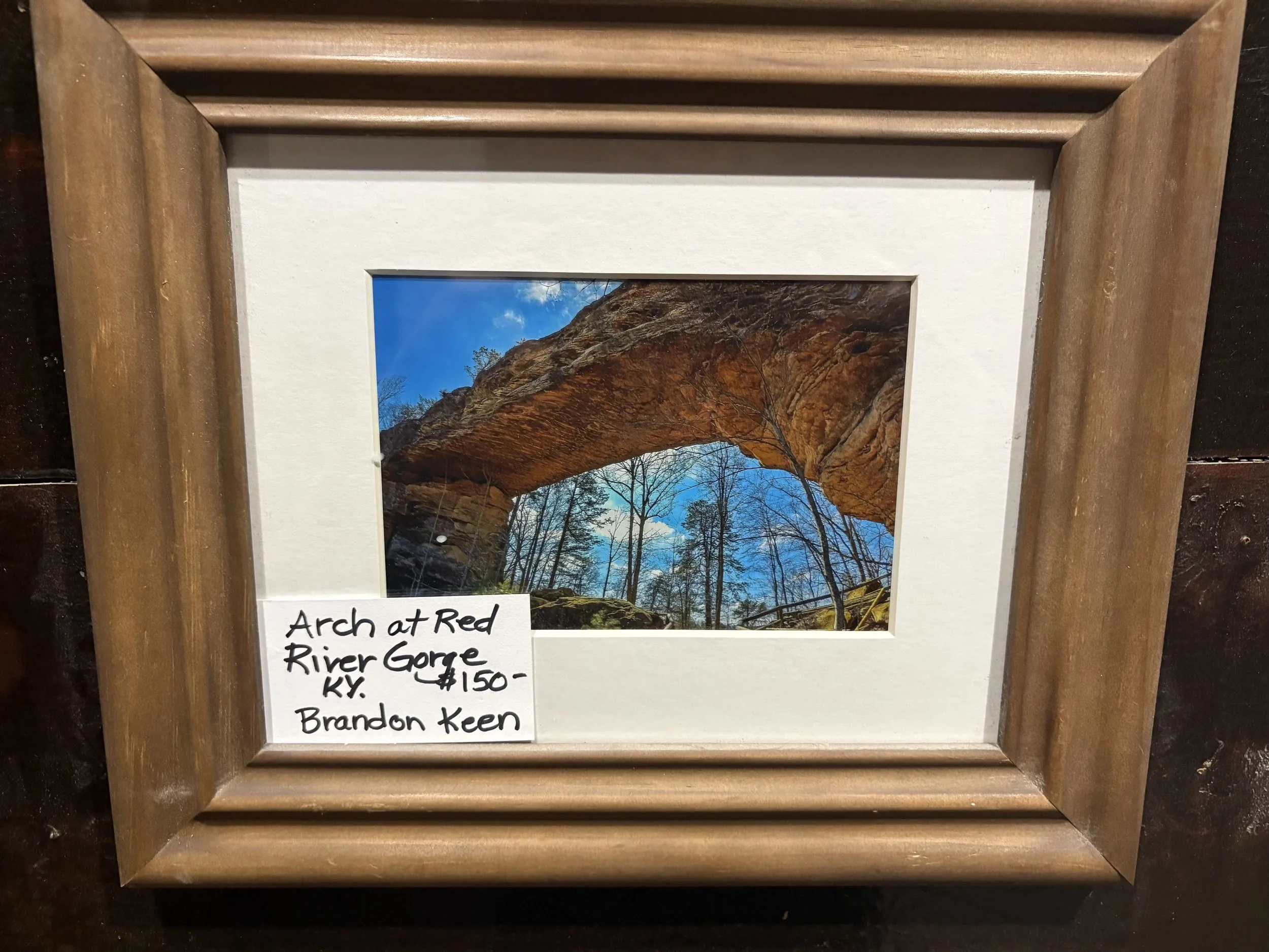 Framed Photograph of Arch at Red River Gorge