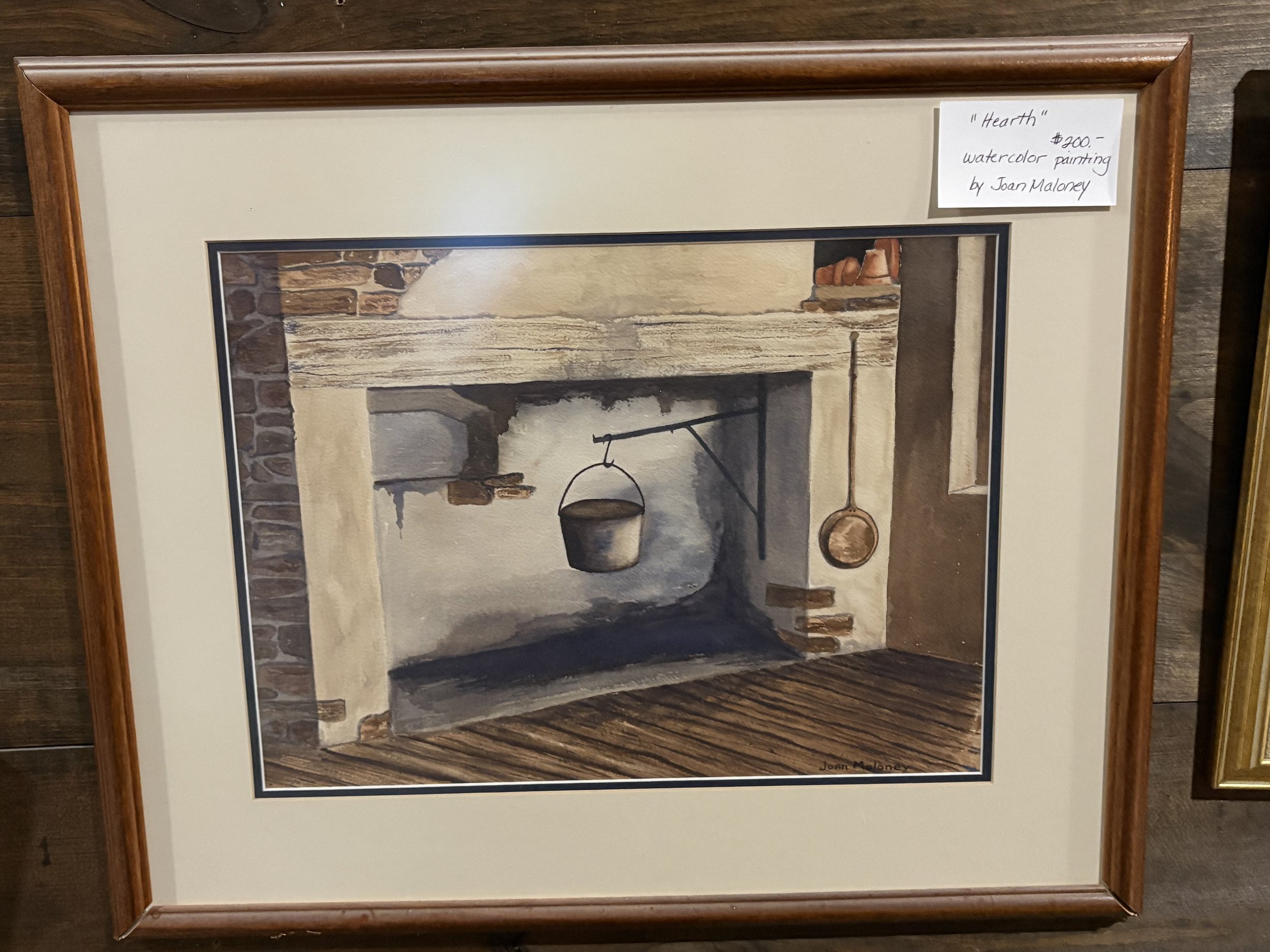 "Hearth" Watercolor Painting by Joan Maloney
