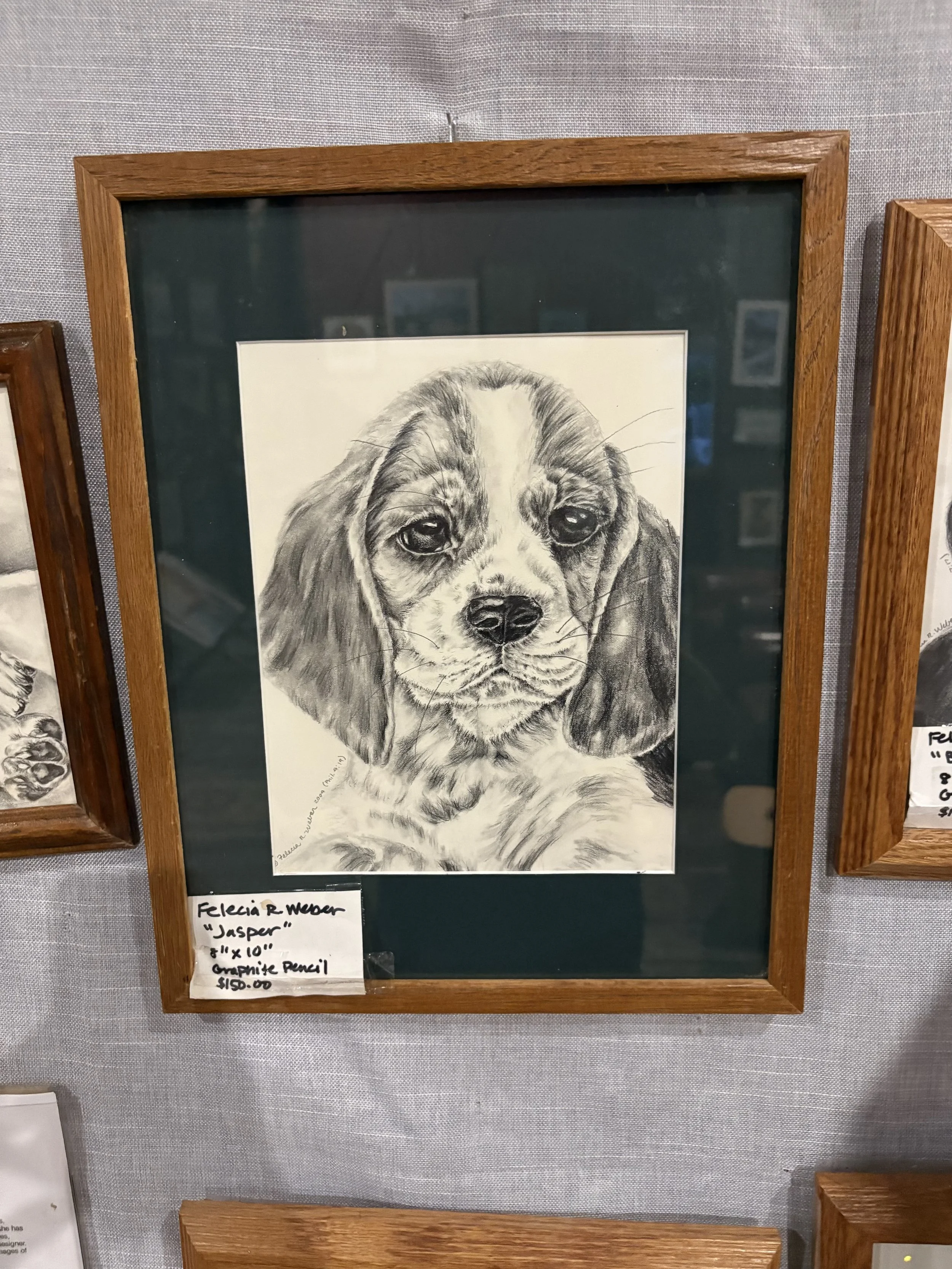 Charming Puppy Portrait by Felicia R. Weber