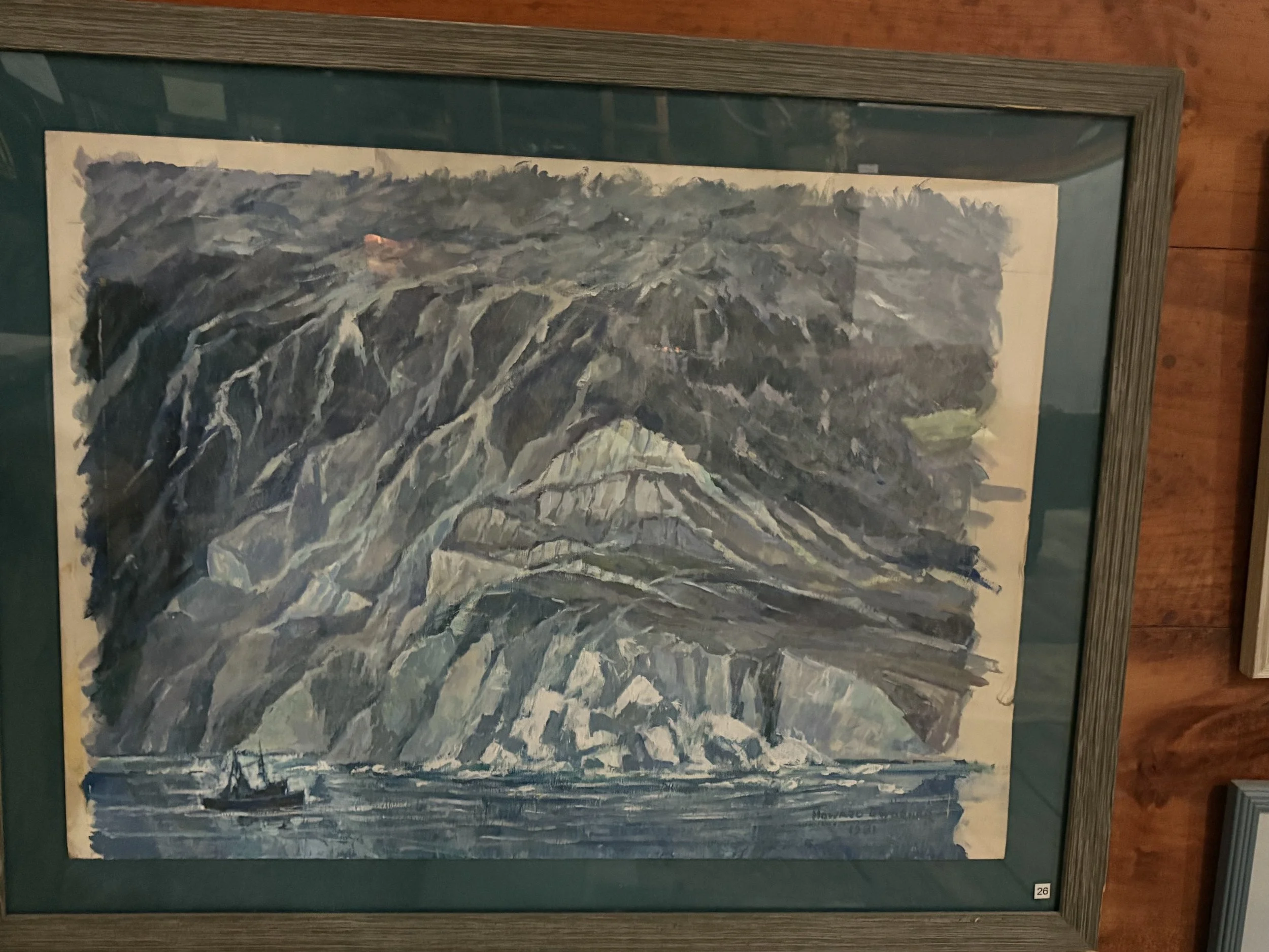 Icebergs- Howard Worner Original Print