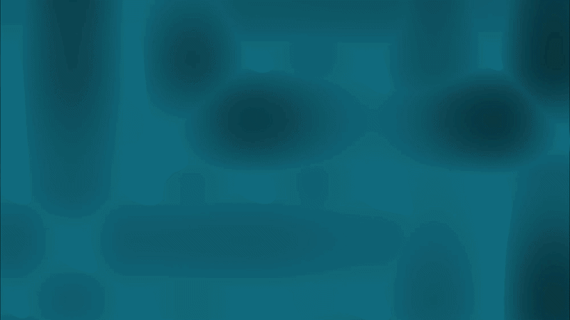 Blue gif of abstract bubble animation.