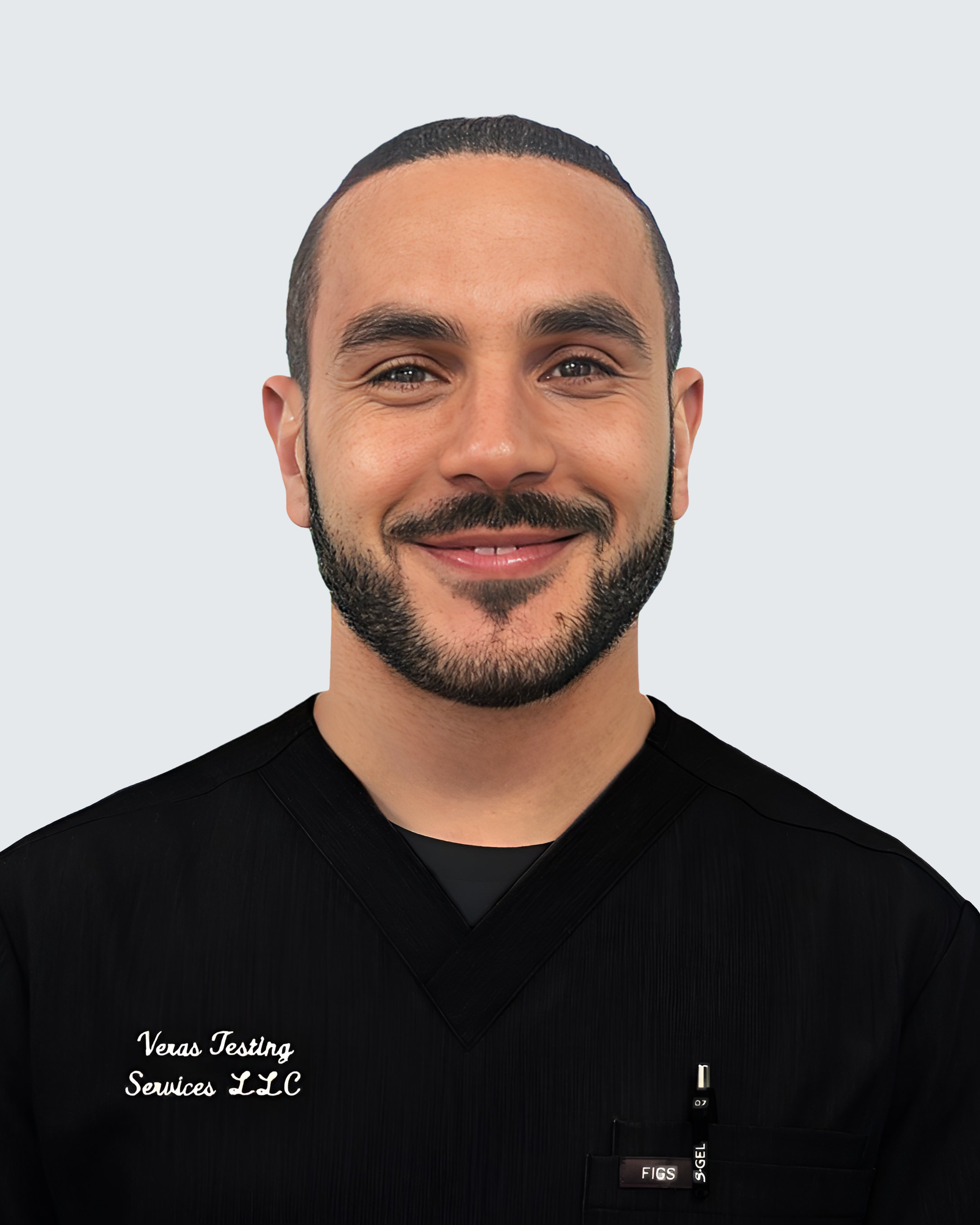 A headshot photo ot Javier V., EMG Technician from BonLeven.