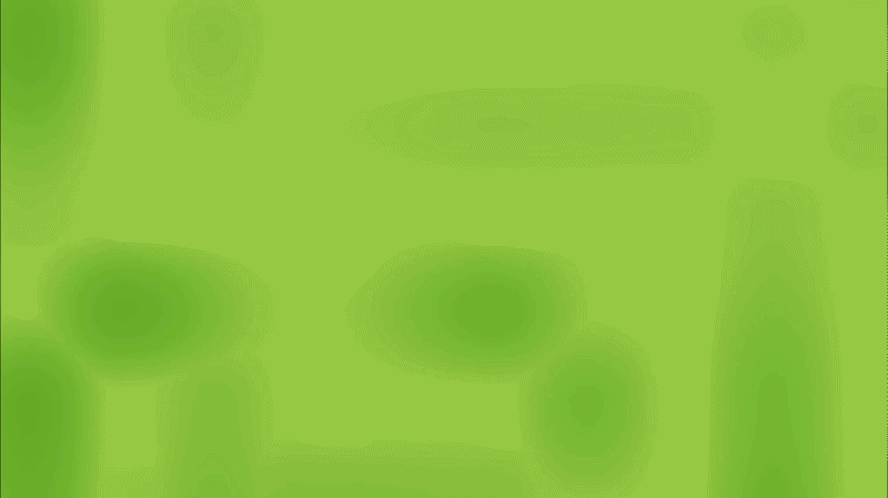 Green GIF of abstract bubble animation.