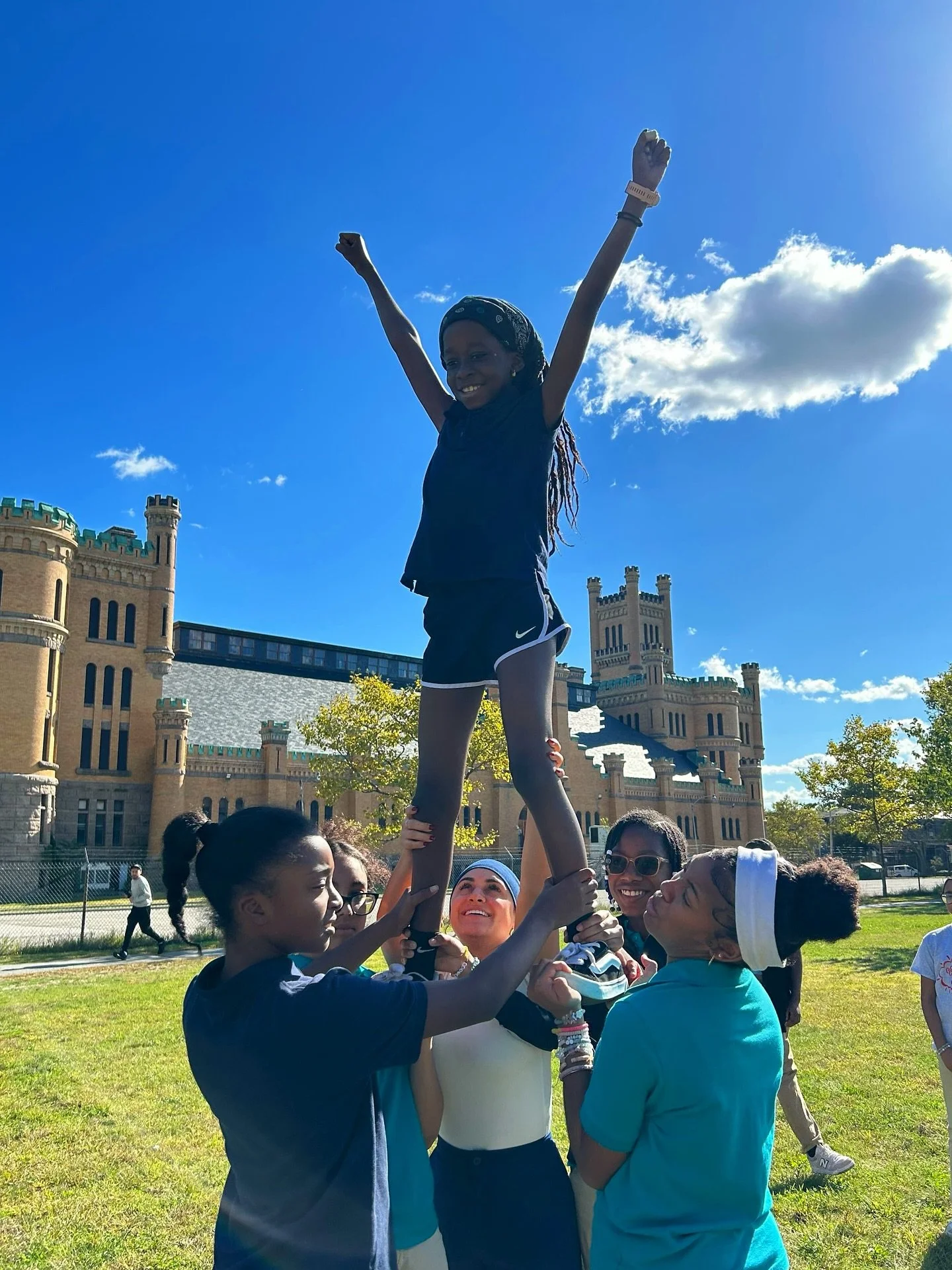 Cheer club stunts from today!
