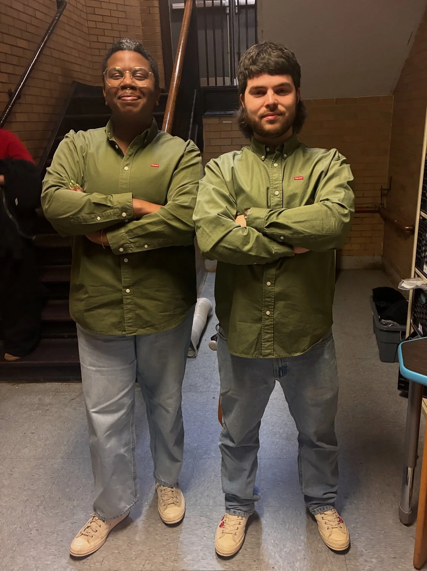 Twin day at @pvdprep 👯✨

#providence #publiccharterschool #twinday #middleschool #spiritweek