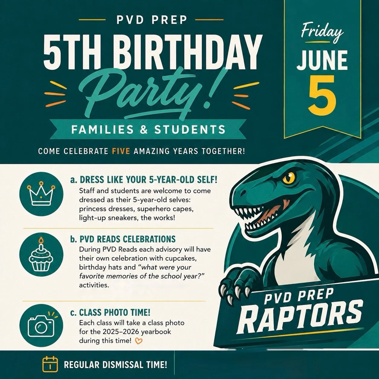 Happy birthday PVD Prep! 🥳

#charterschool #providence #middleschool #ppsd