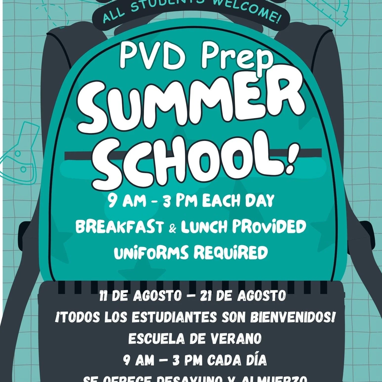 Summer school starts tomorrow!