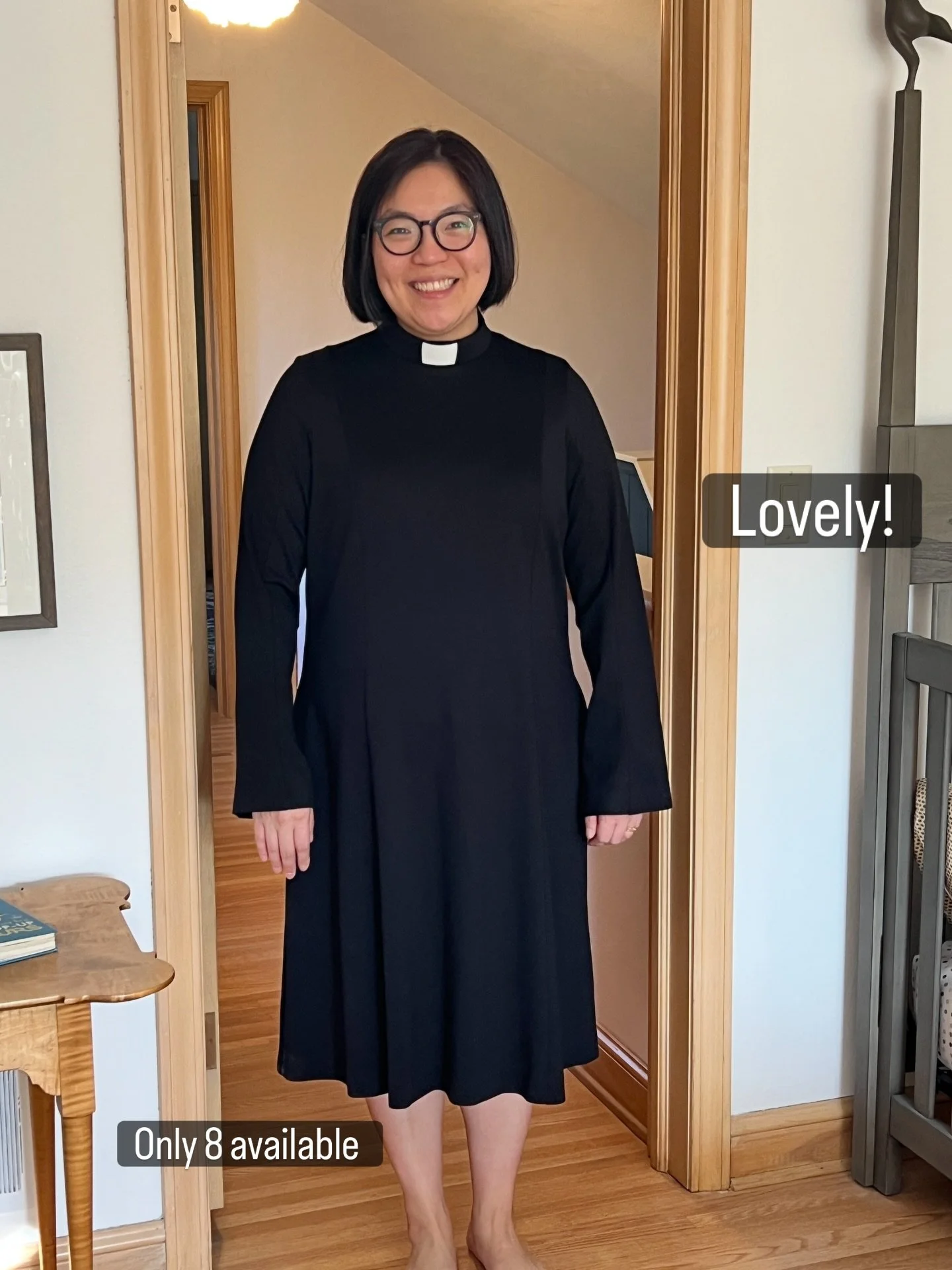 A cherished visit with @tkpcreates 

Black clergy dress with flared skirt (and pockets!)

Humble Hearts Clergy Apparel is closing 

#humbleheartsclergy #clergyapparel #clergywear #clergylife #clergywomen