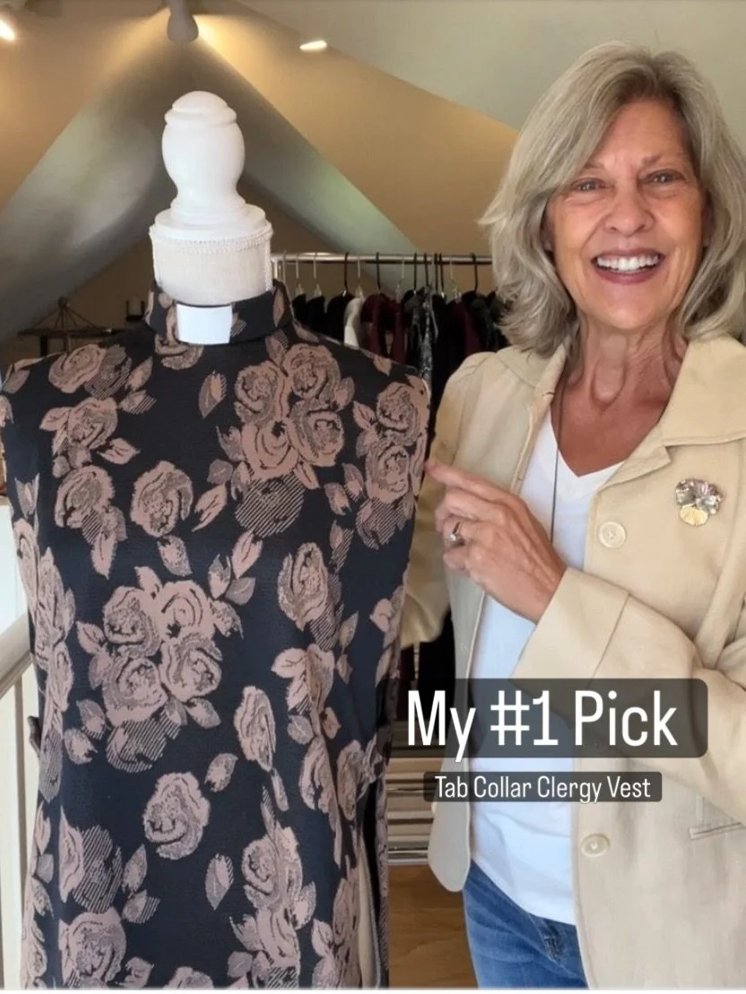 Polished-Elevated-Effortless 

Tab Collar Clergy Vest

Humble Hearts Clergy Apparel is closing. All garments are 50% off

#humbleheartsclergy #clergyapparel #clergywear #clergylife #clergywomen