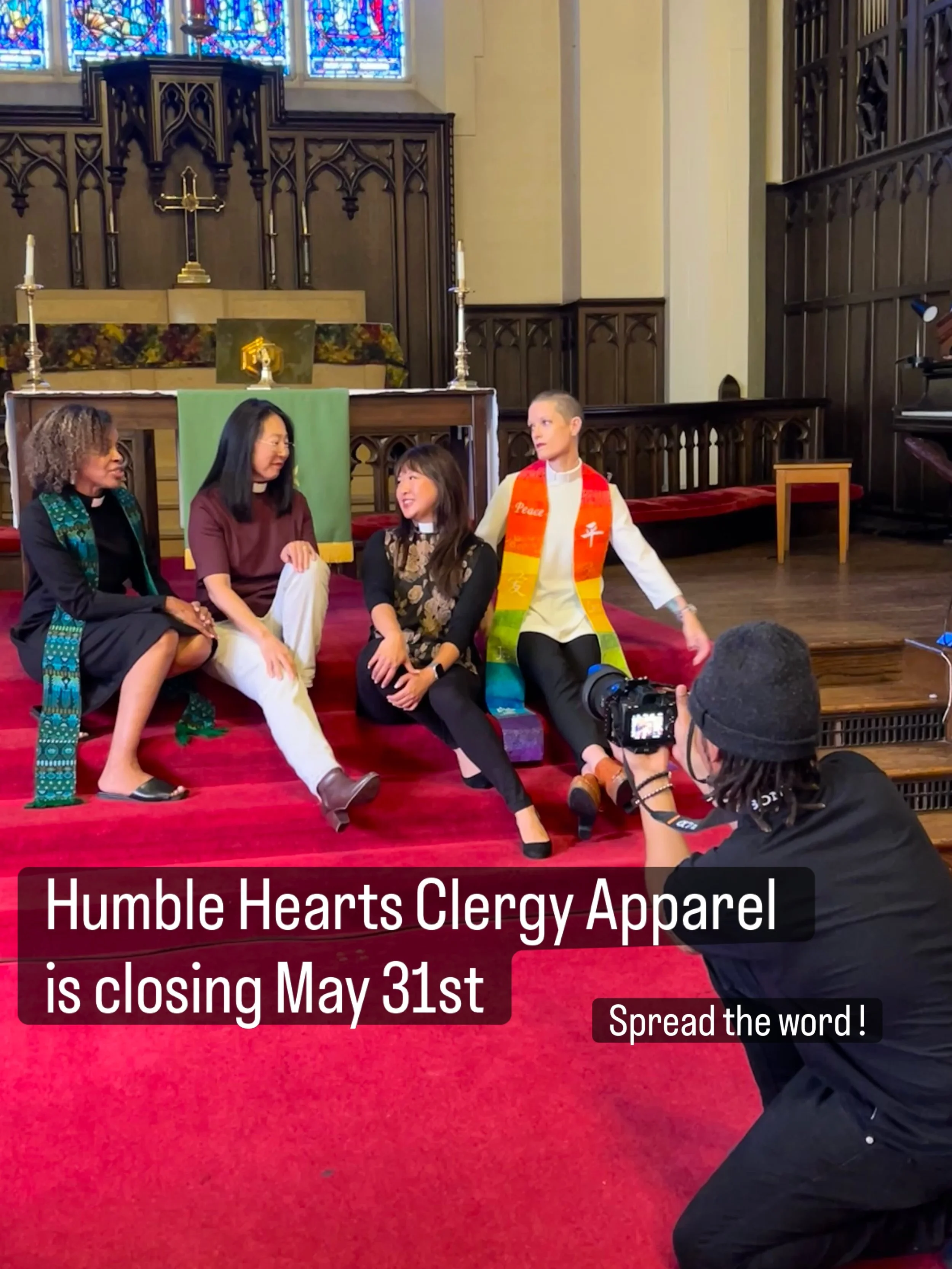 Closing May 31st

All garments 50% off

Shipping within the US is still included 

#humbleheartsclergy #clergyapparel #clergywear #clergy #womenclergy