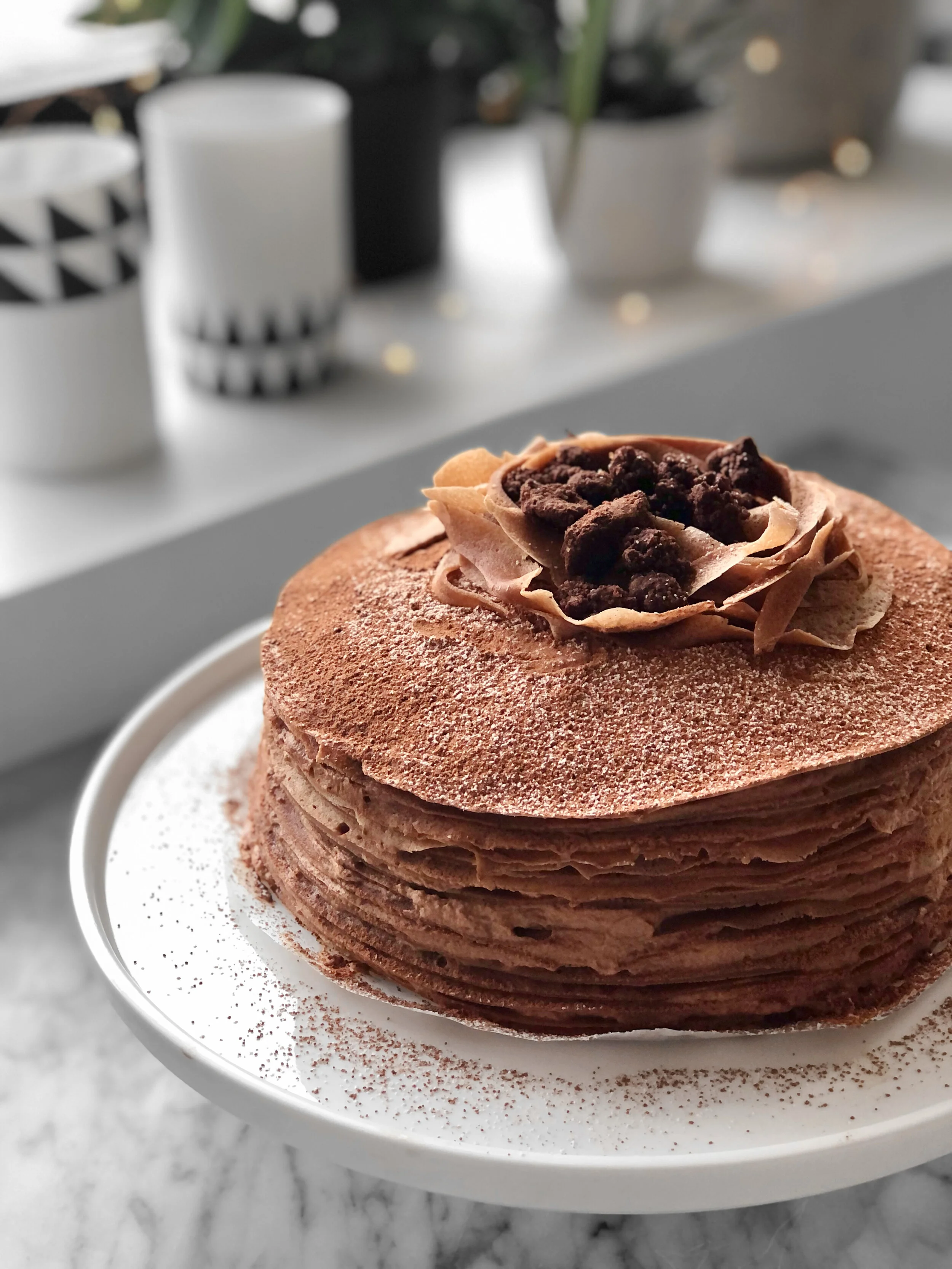 Gateau Mille Crepes Triple Chocolat Jonathan Michaud