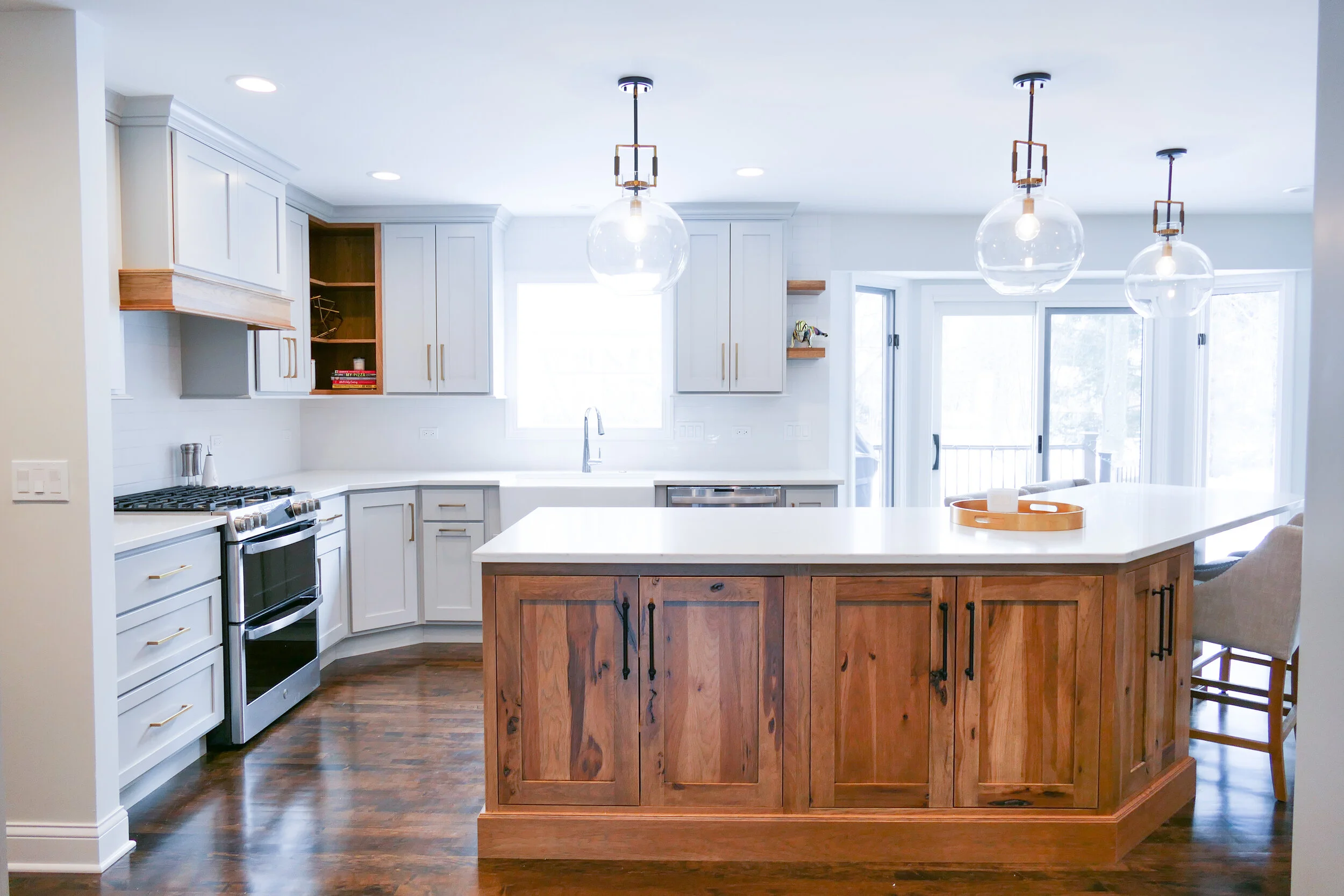 Rustic Hickory Island