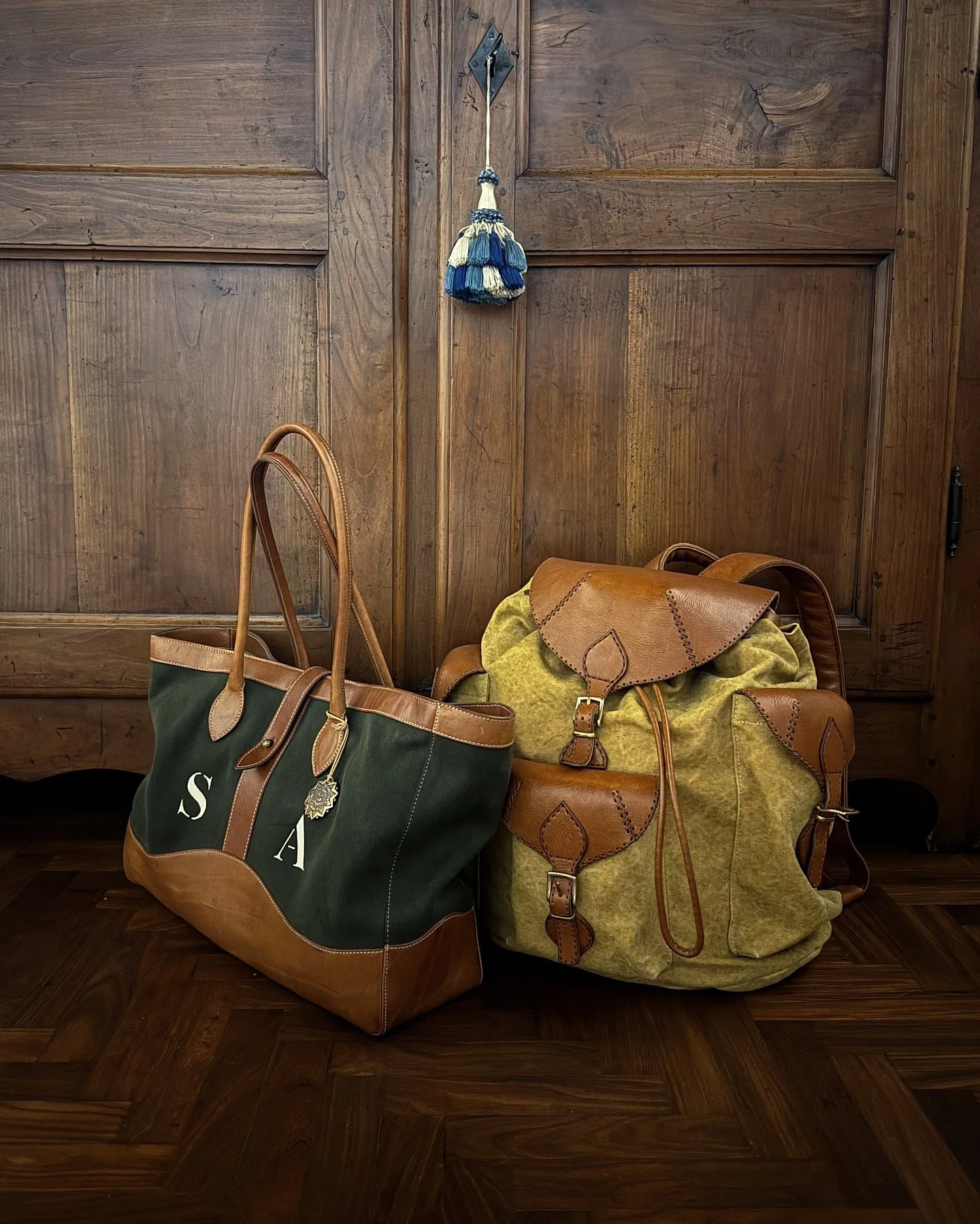 The &laquo;Imperial&raquo; Rucksack
//
Faithful travel companion be it by train, truck, or plane. The &laquo;Imperial&raquo; Rucksack will collect memories, scars, and patina&hellip; along for any ride with you. 
//
Handsewn, and infinitely repairabl