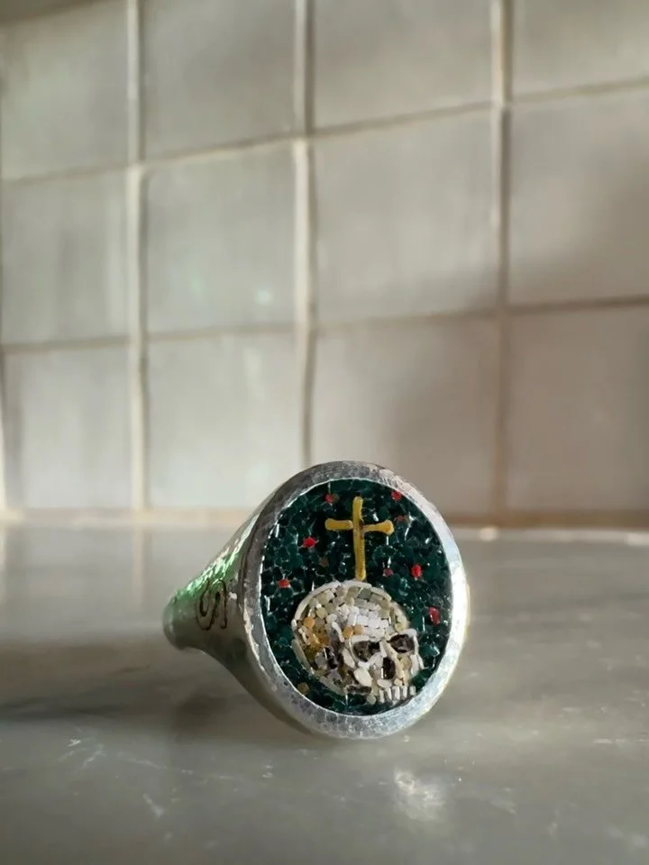 Micromosaics
//
Generally speaking they are mosaics composed in a minute, or &ldquo;micro,&rdquo; scale. More precisely, though, they are the truest physical representation of the fractal poetry of the universe. 

In them lies the ever-illusive, but 