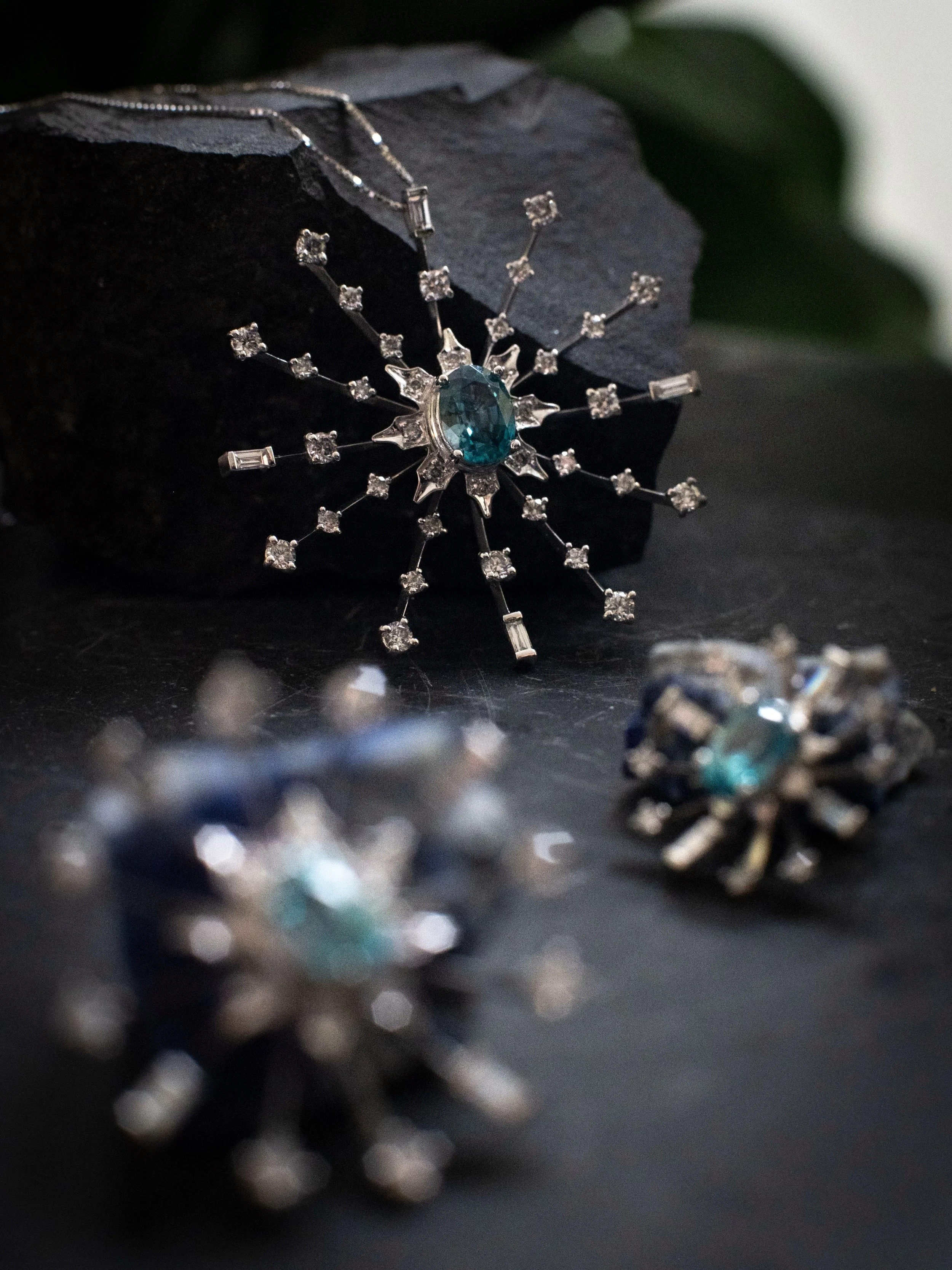 Ethereal, delicately blue &amp; impossibly light&hellip;
//
This is Paolo Penko&rsquo;s first collection in platinum. Composed in an arrangement of white diamonds, the true star of the show is the central starlight stone that adorns each piece. 
//
W