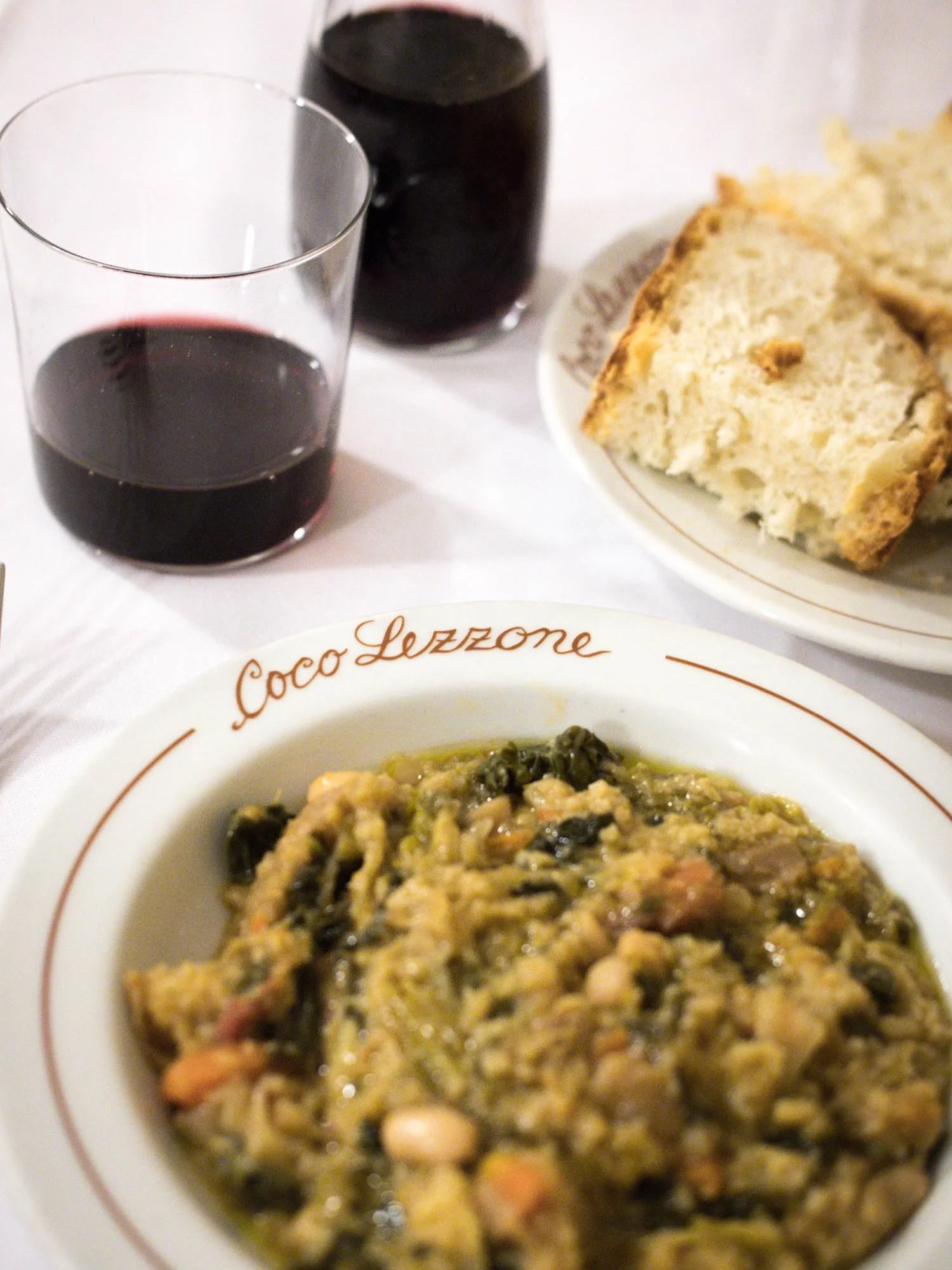 The Buddhists call it &ldquo;nirvana&rdquo;&hellip;
//
I call it &ldquo;quiet dinner at Coco Lezzone.&rdquo; No frills and down-to-business decor in a place that has done it right for more than two centuries: a sure ticket to transcendental bliss. 

