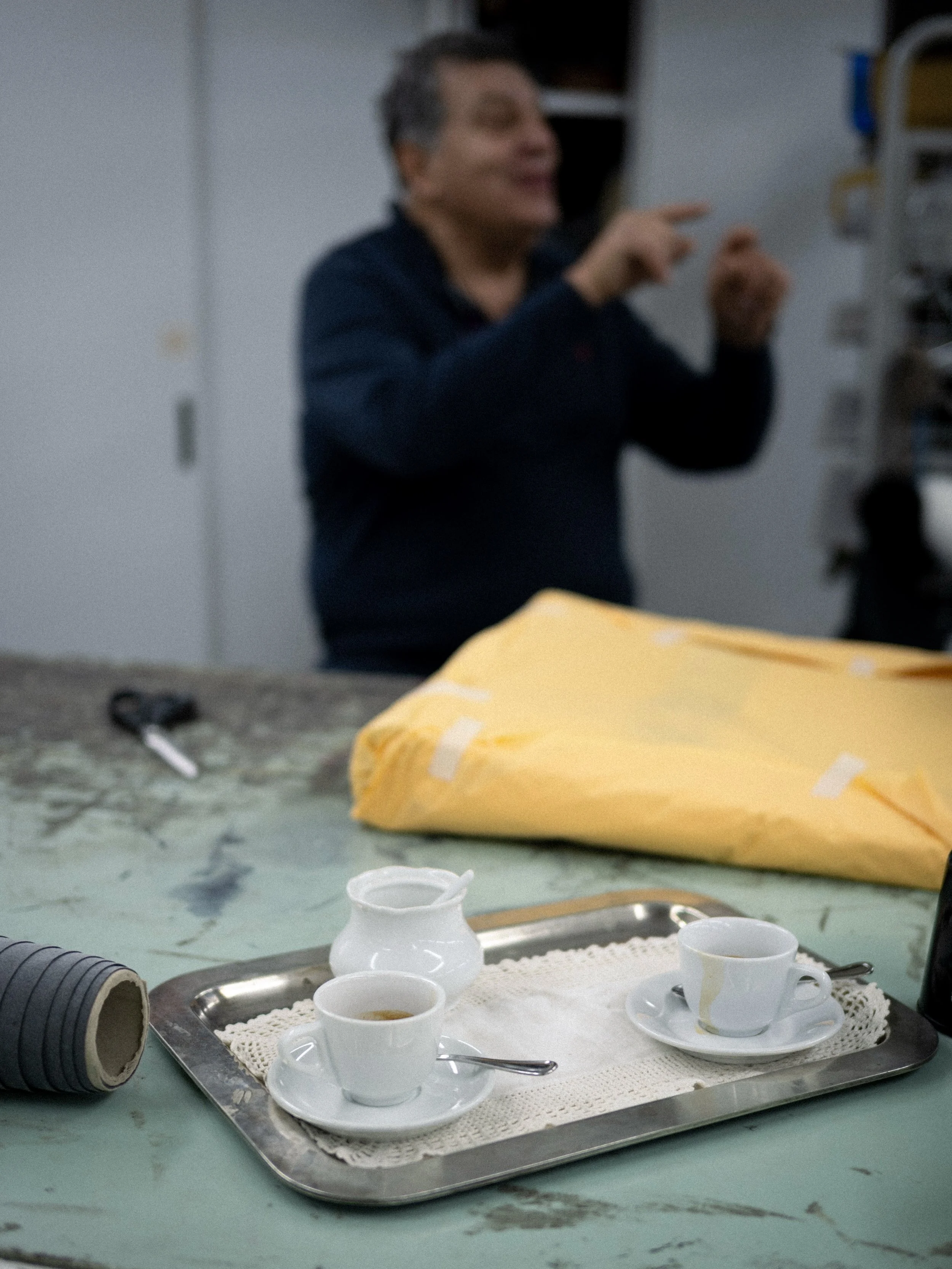 In Italy, relationships come before business; hospitality comes before work. 
//
I have yet to visit the Romanelli workshop without being offered a cup of freshly poured espresso on a doily-covered pewter tray. It&rsquo;s something of a ritual before