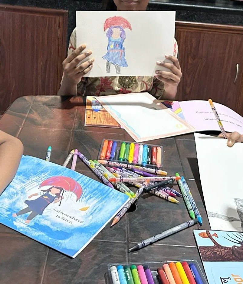 Little Sarah in Nepal - inspiring reading and drawing - thank you @gulab_ko_phul 

Come read, color, and draw with Little Sarah this Saturday April 26, 9am-4pm @refugecoffeeco