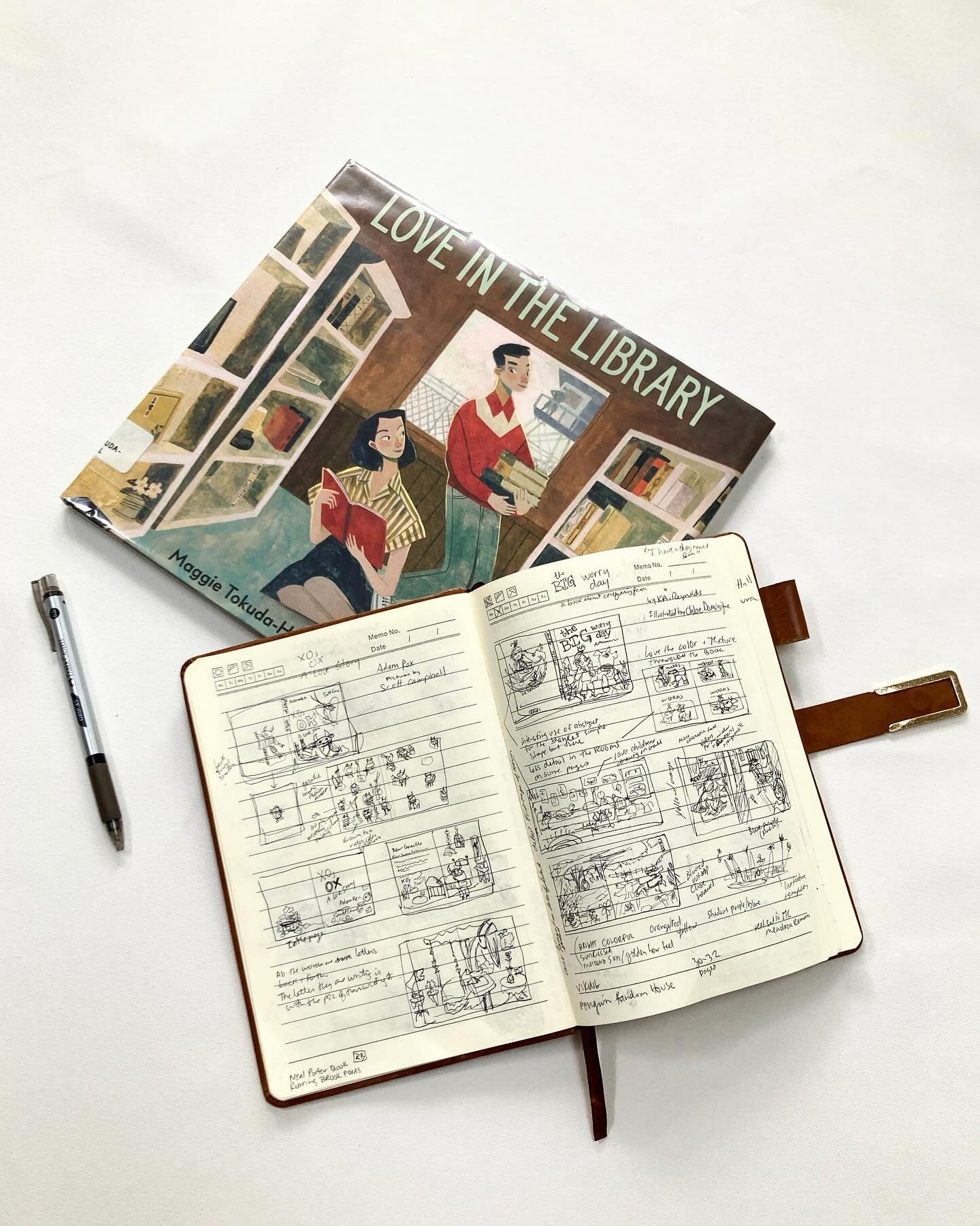 One way I&rsquo;ve been intentional about growing as an author/illustrator is by reading picture books from the library and then sketching the cover, some my favorite pages, and making notes about what I liked or didn&rsquo;t like, what I enjoyed in 