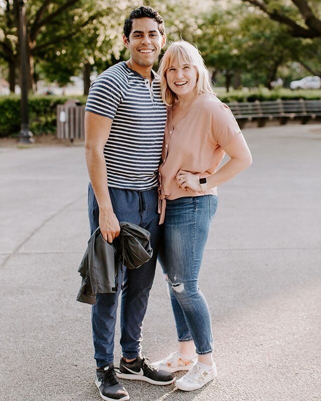 Alberto and I went for a random walk tonight to a park we&rsquo;d never seen before and ran into our fav DC photographer @laurenlouisecollective and she snapped the sweetest pic of the most perfectly unexpected moment during the world&rsquo;s strange