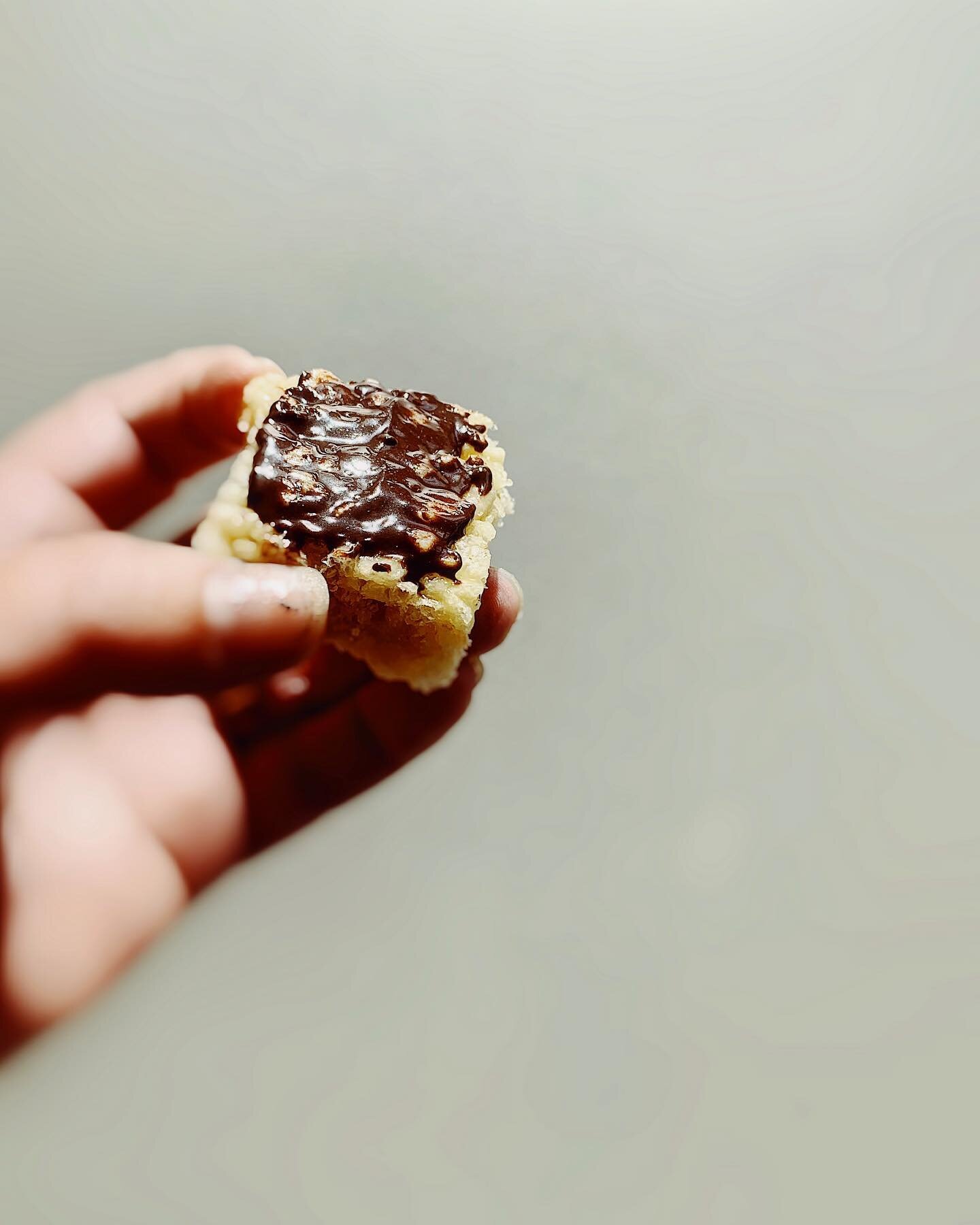 If you need to busy your hands to calm your mind, like I do on election days, may I suggest the NYT&rsquo;s &ldquo;Caramelized Brown Butter Rice Krispies Treats&rdquo;. I added a schmear of Soom&rsquo;s salted dark chocolate tahini and genuinely well